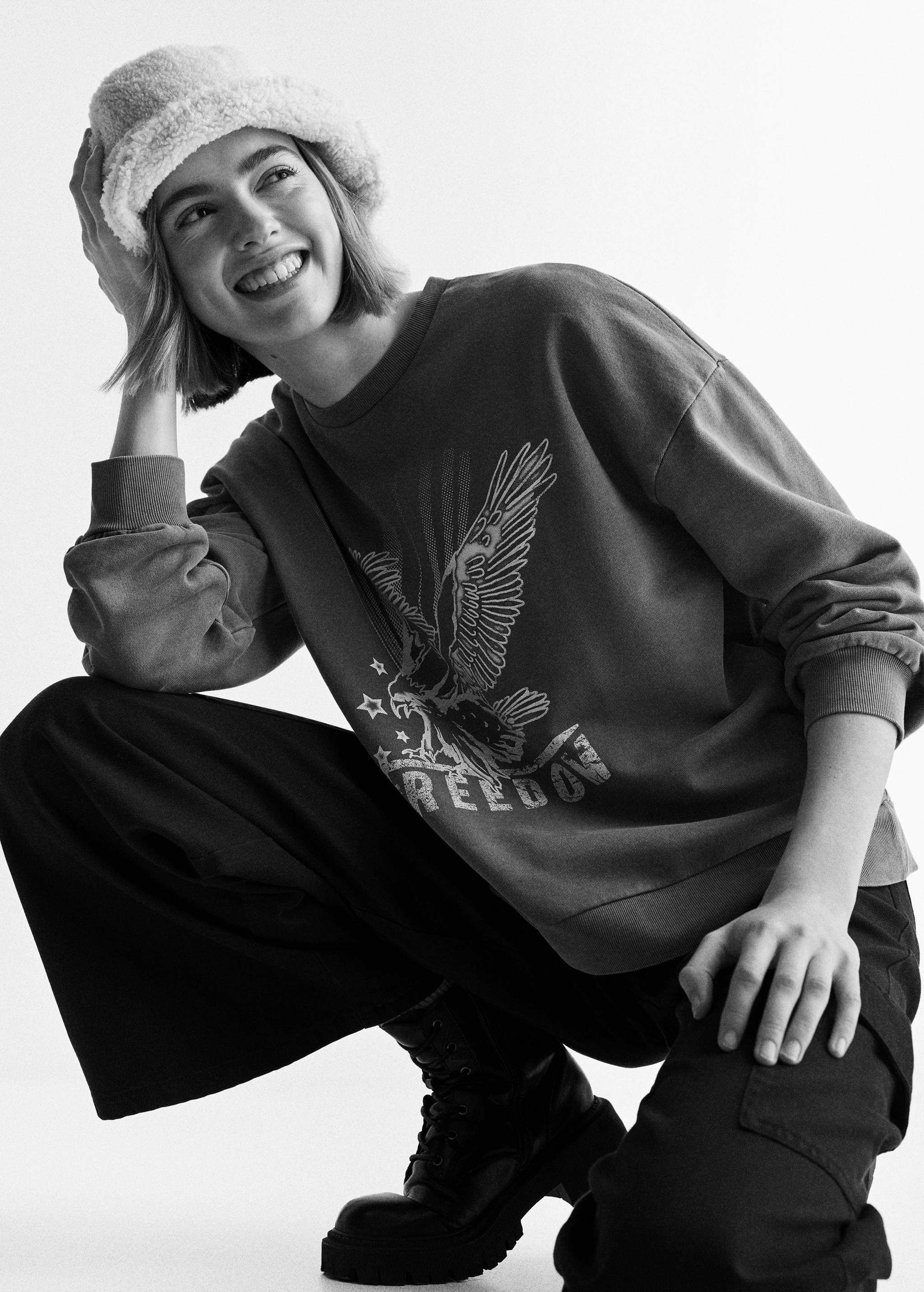 Sudadera algodón estampada - Detalle del artículo 2