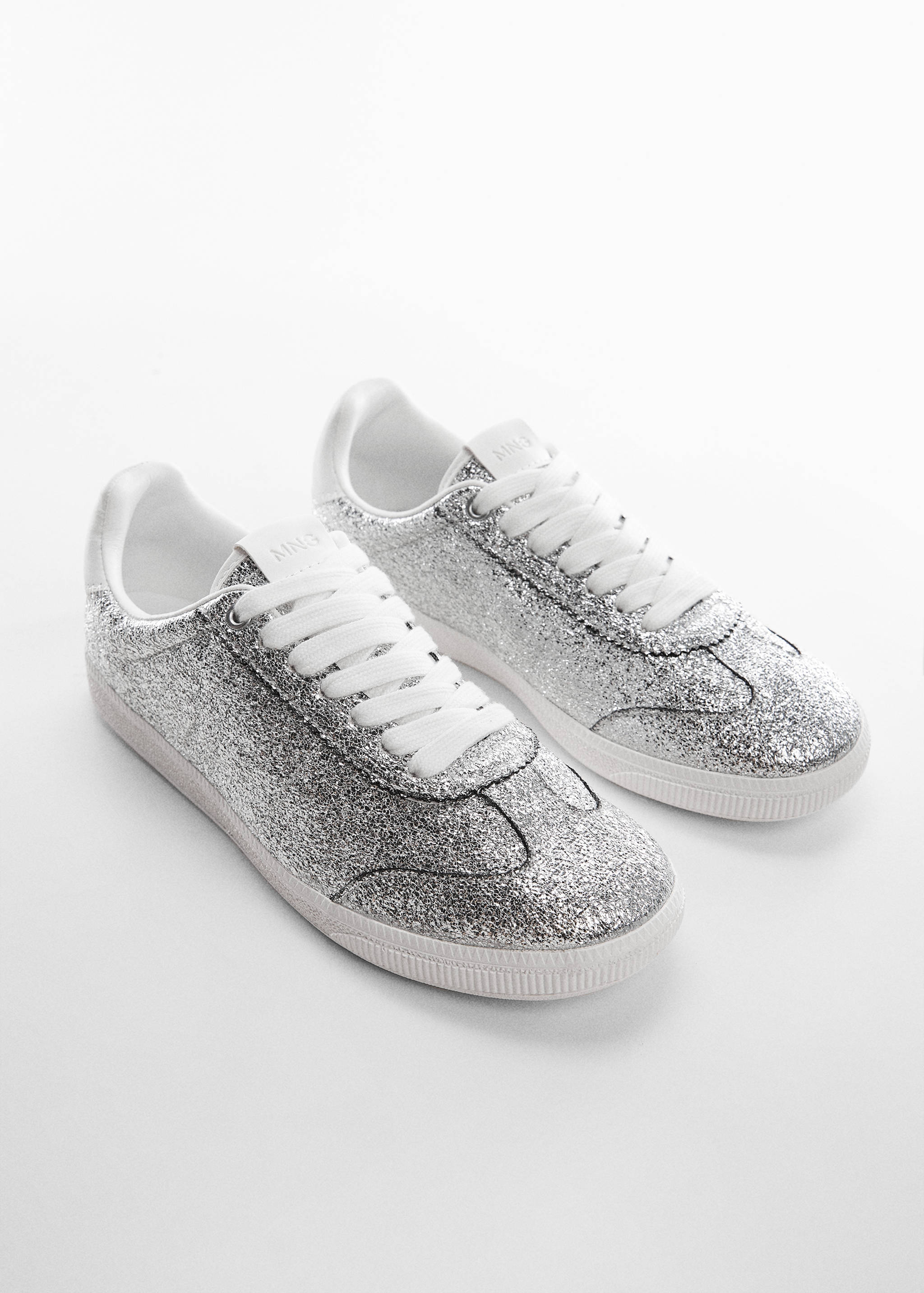 Lace glitter sneakers - Medium plane