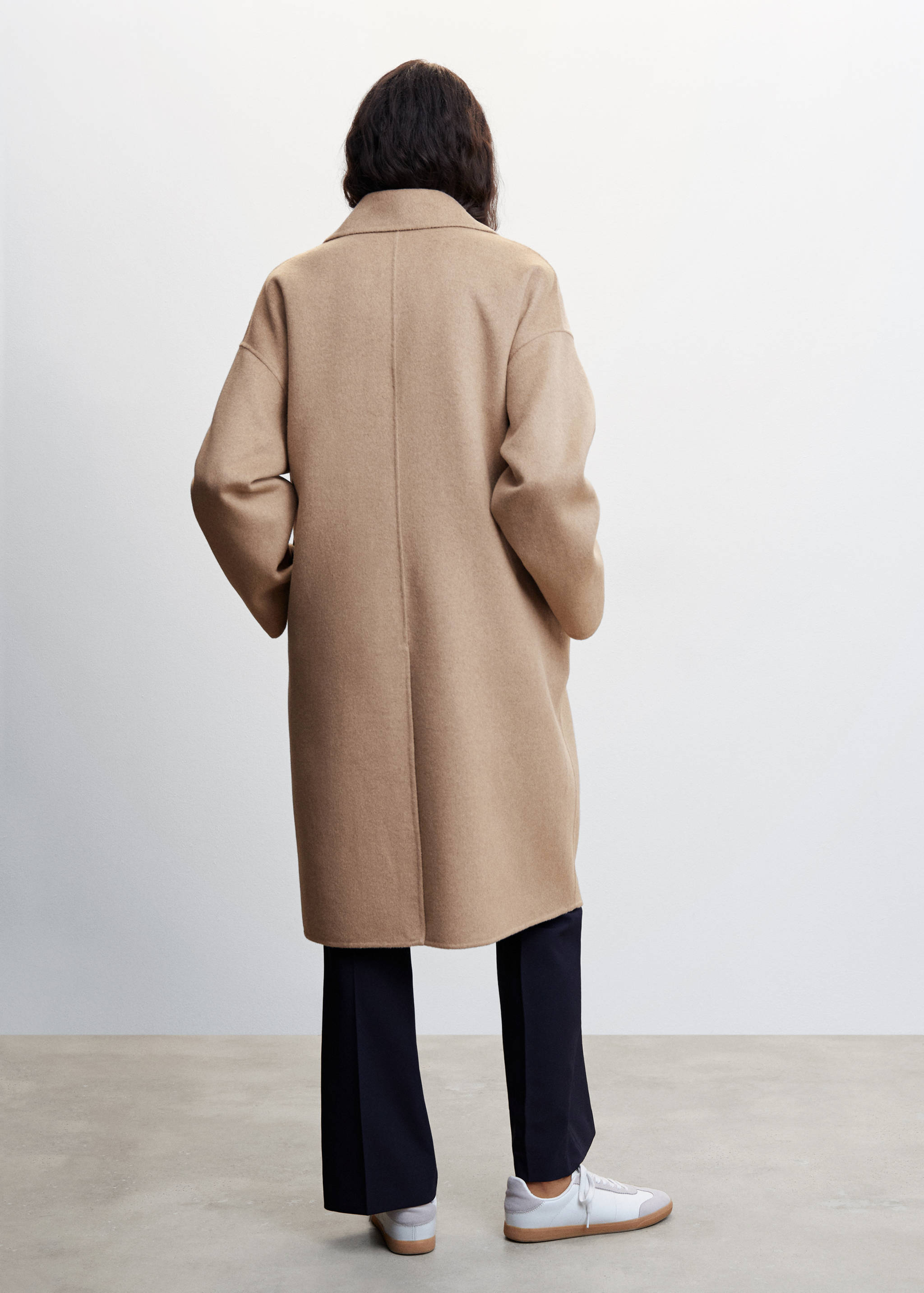 Manteau laine fait main oversize - Verso de l’article