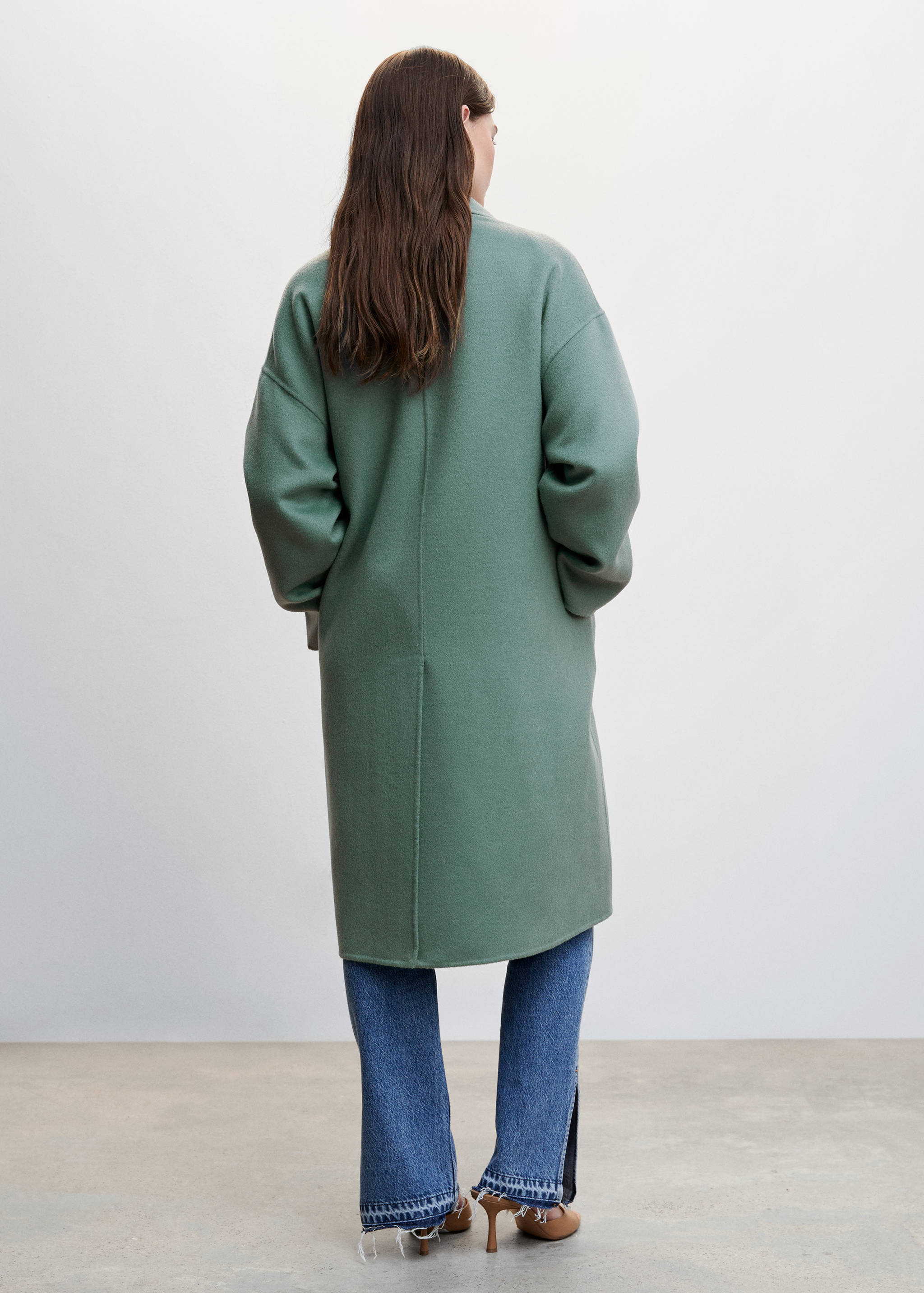 Manteau laine fait main oversize - Verso de l’article