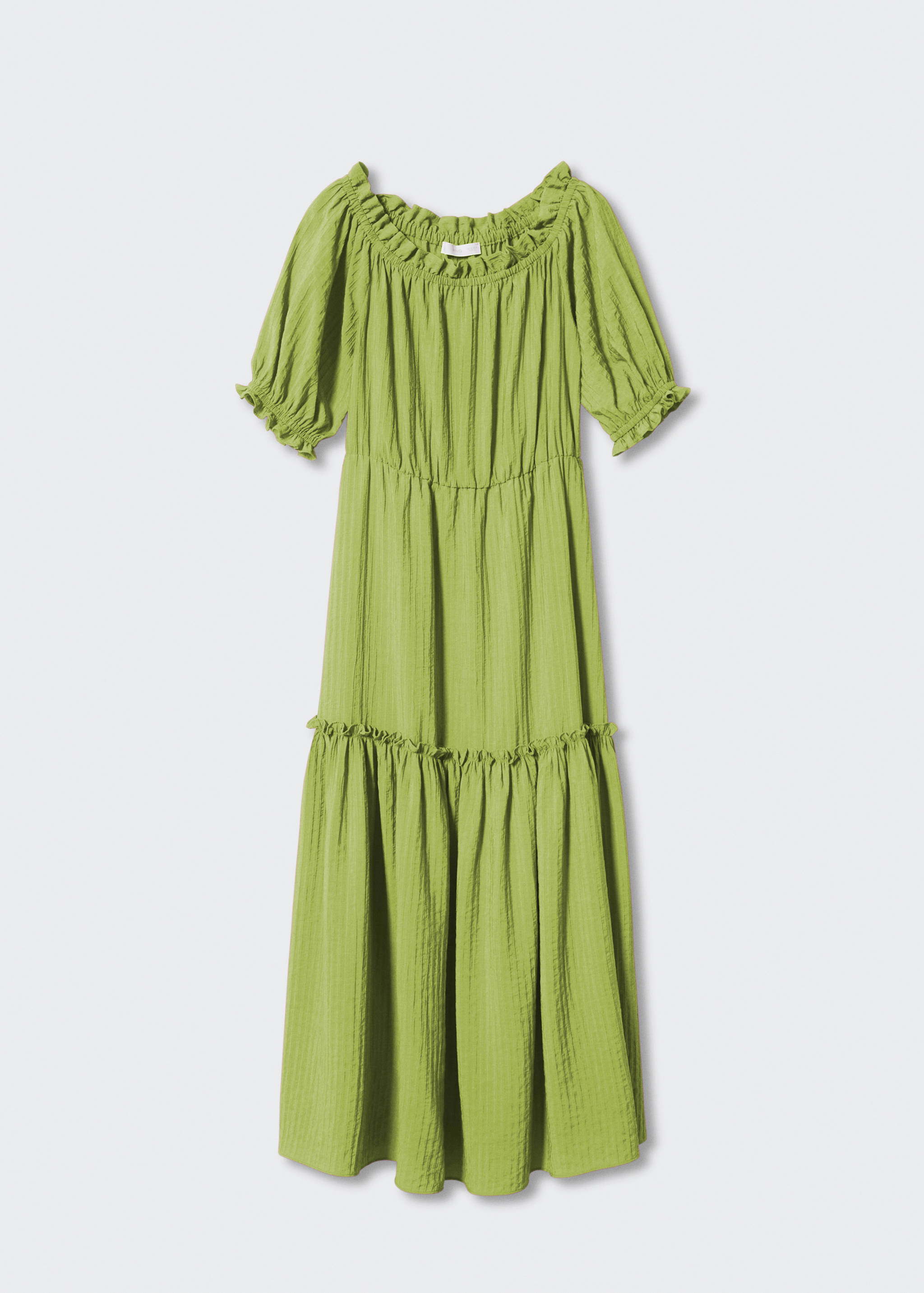 Vestit textura mànigues bollades  - Article sense model