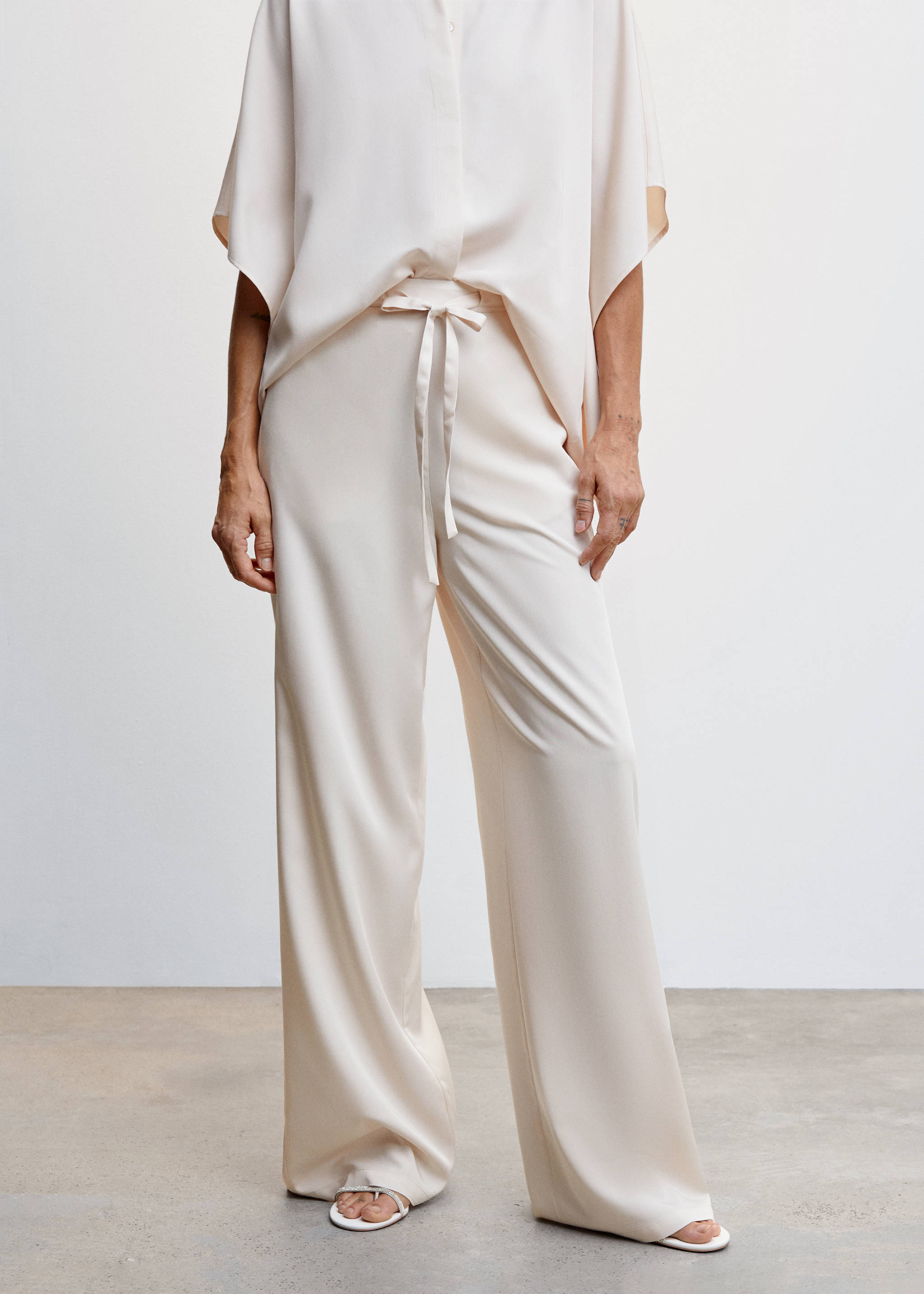 Pantalon droit fluide - Plan moyen