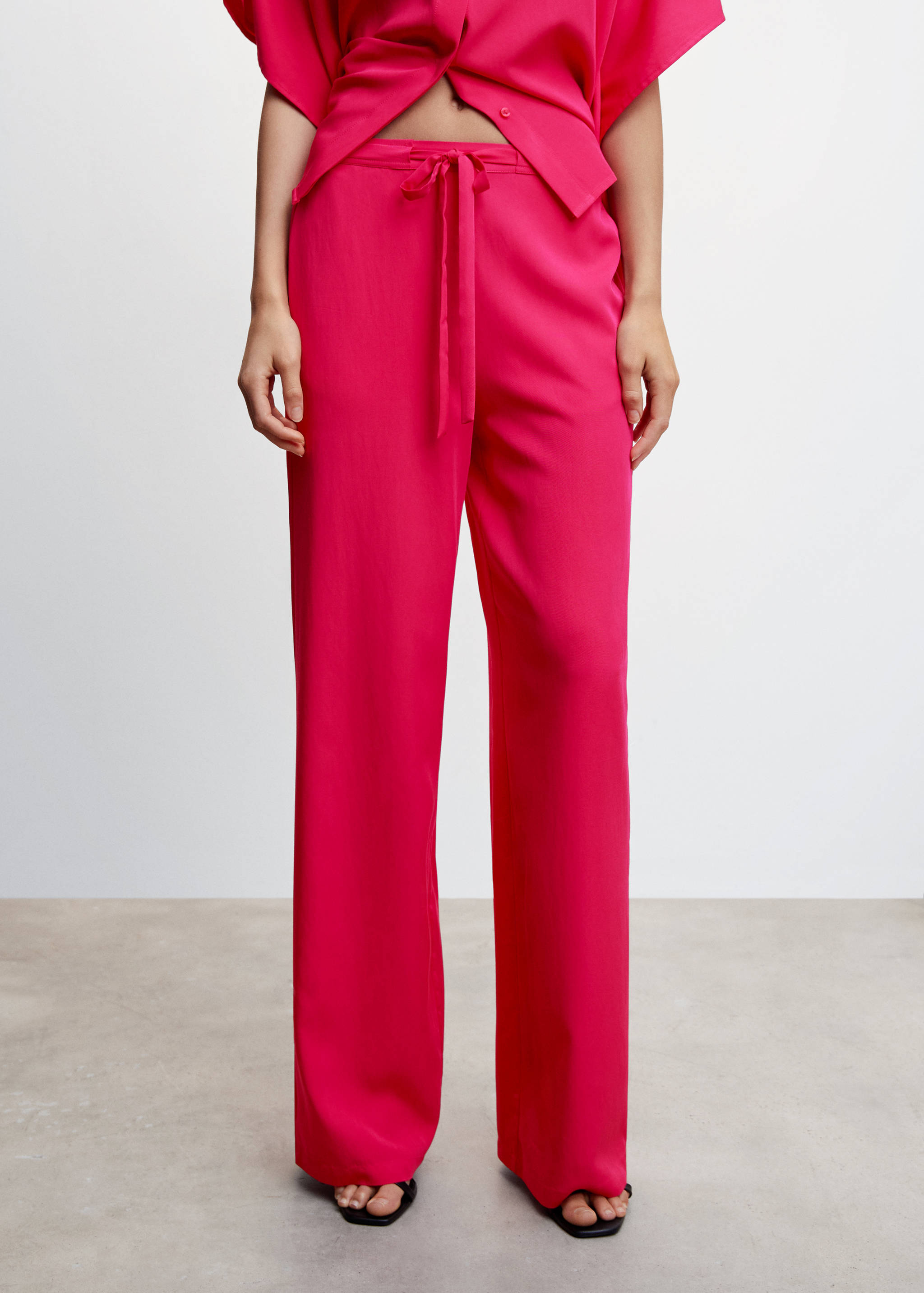 Pantalon droit fluide - Plan moyen