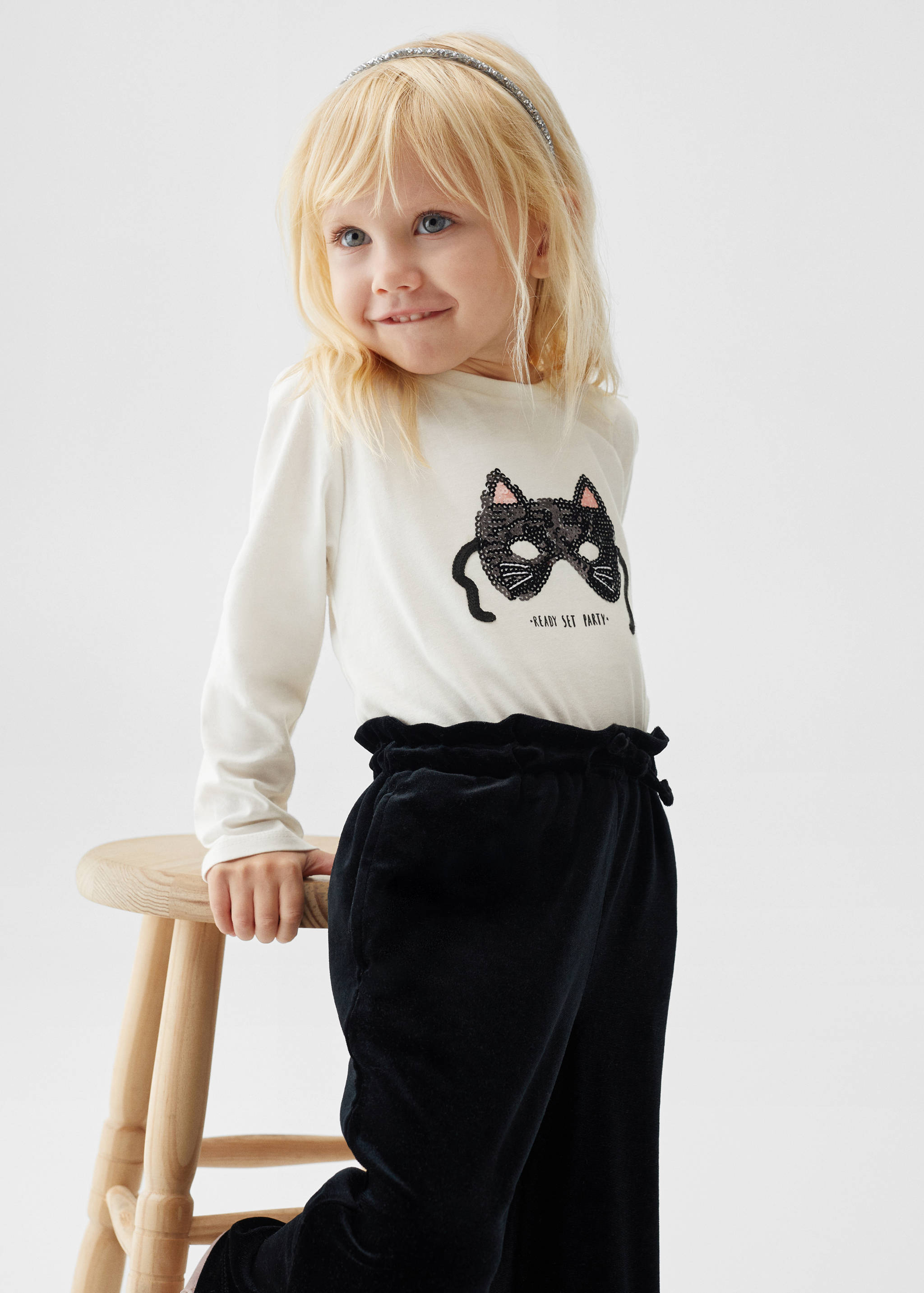 Sametové kalhoty culotte - Detail zboží 1