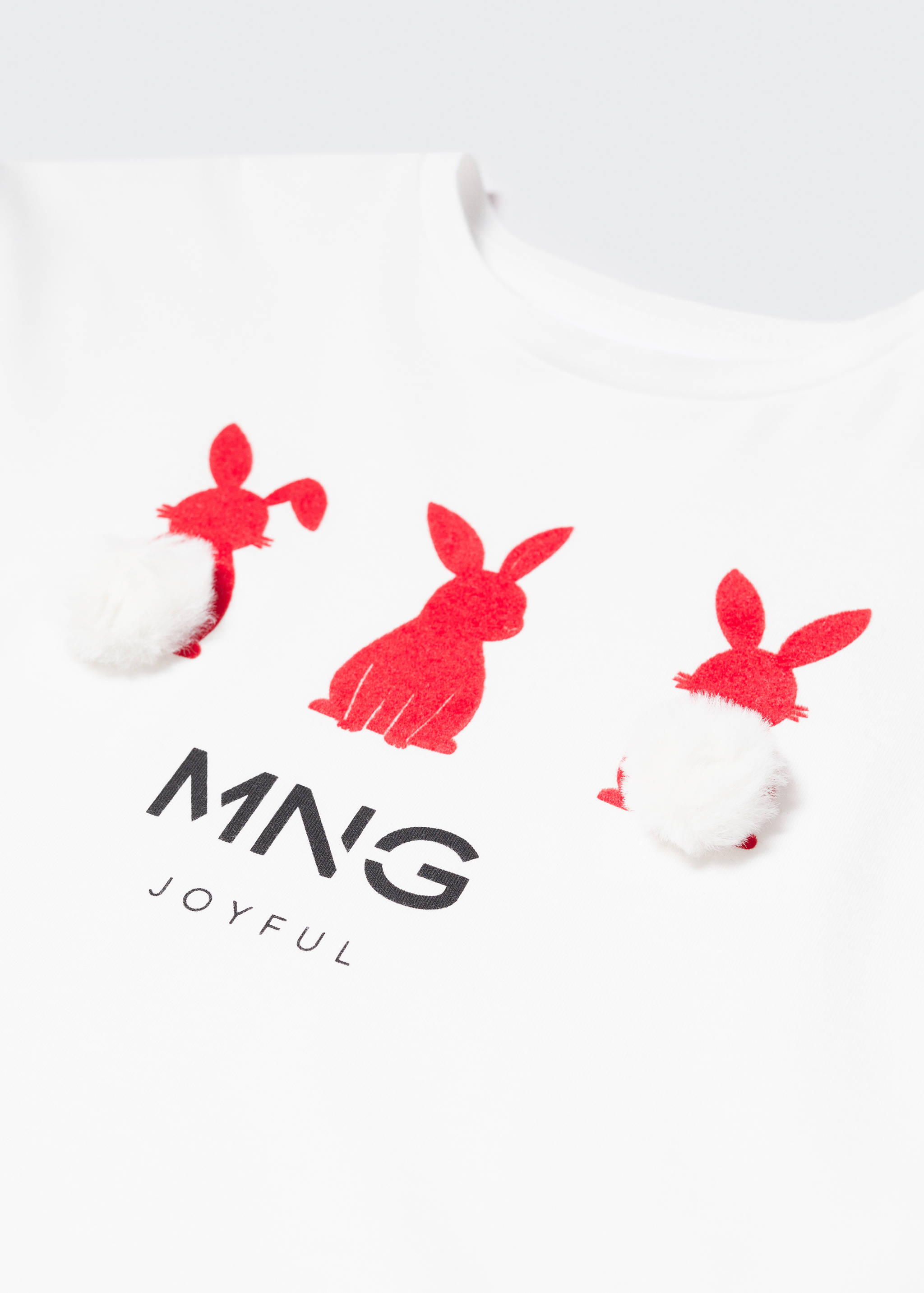 Camiseta estampada pompones - Detalle del artículo 8