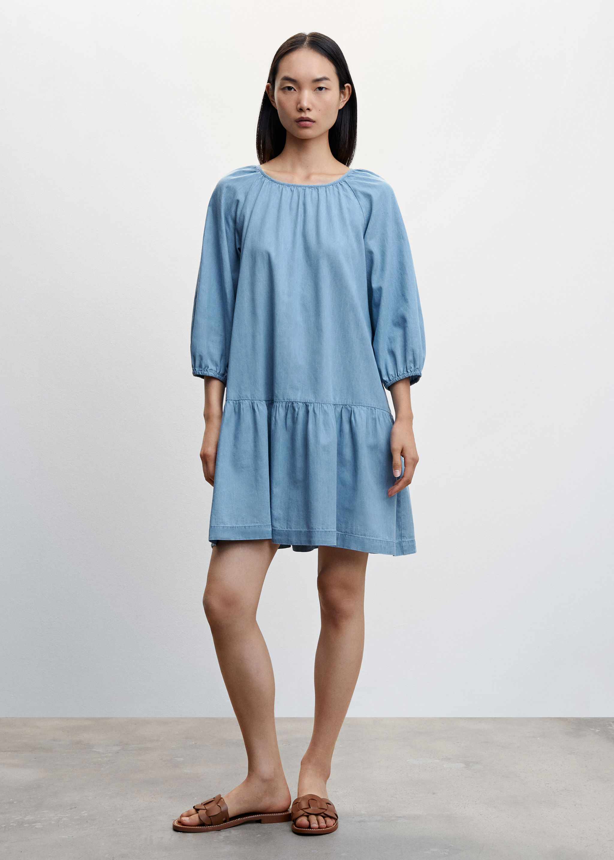 Robe courte Tencel - Plan général