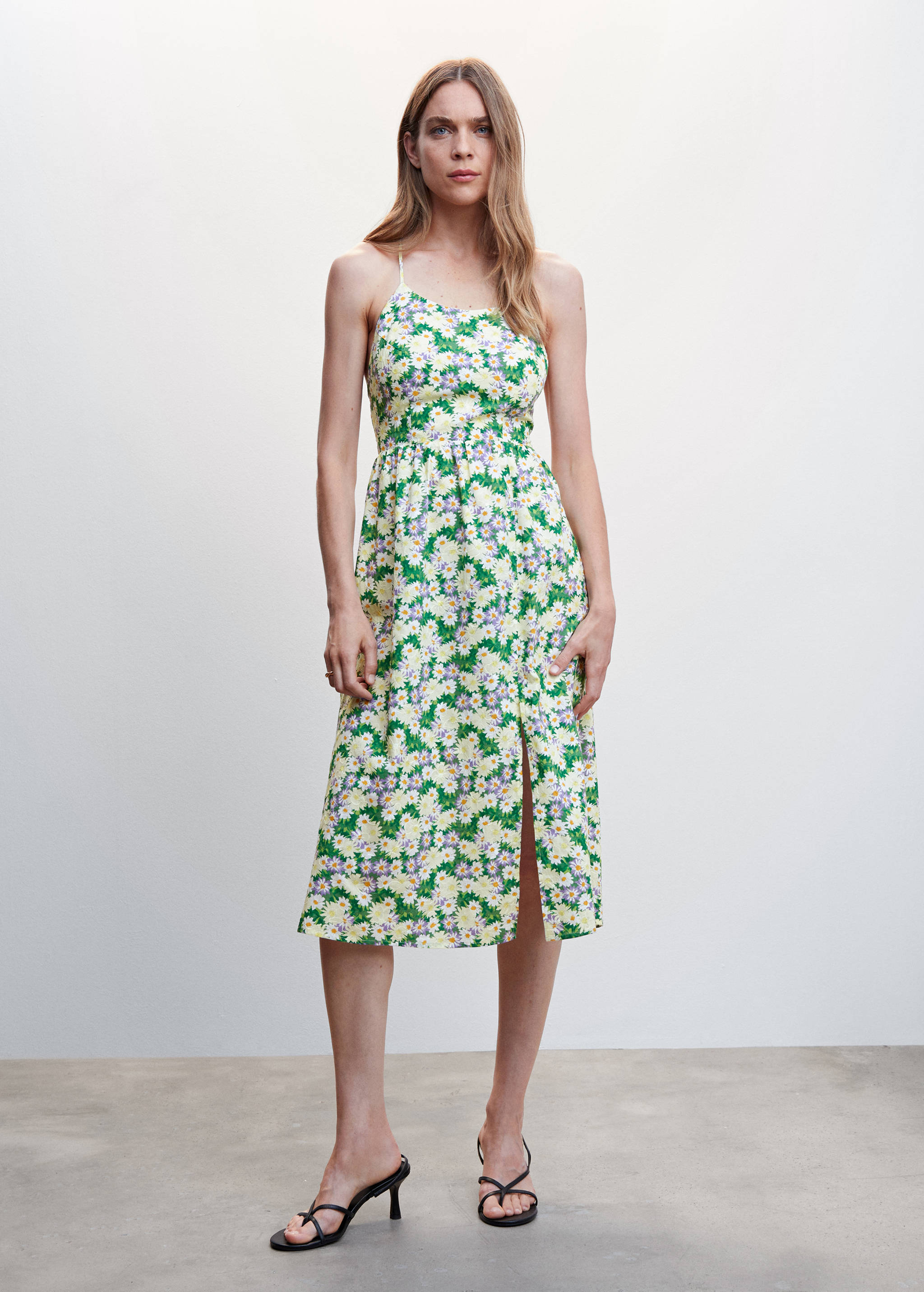 Vestido estampado flores - Plano general