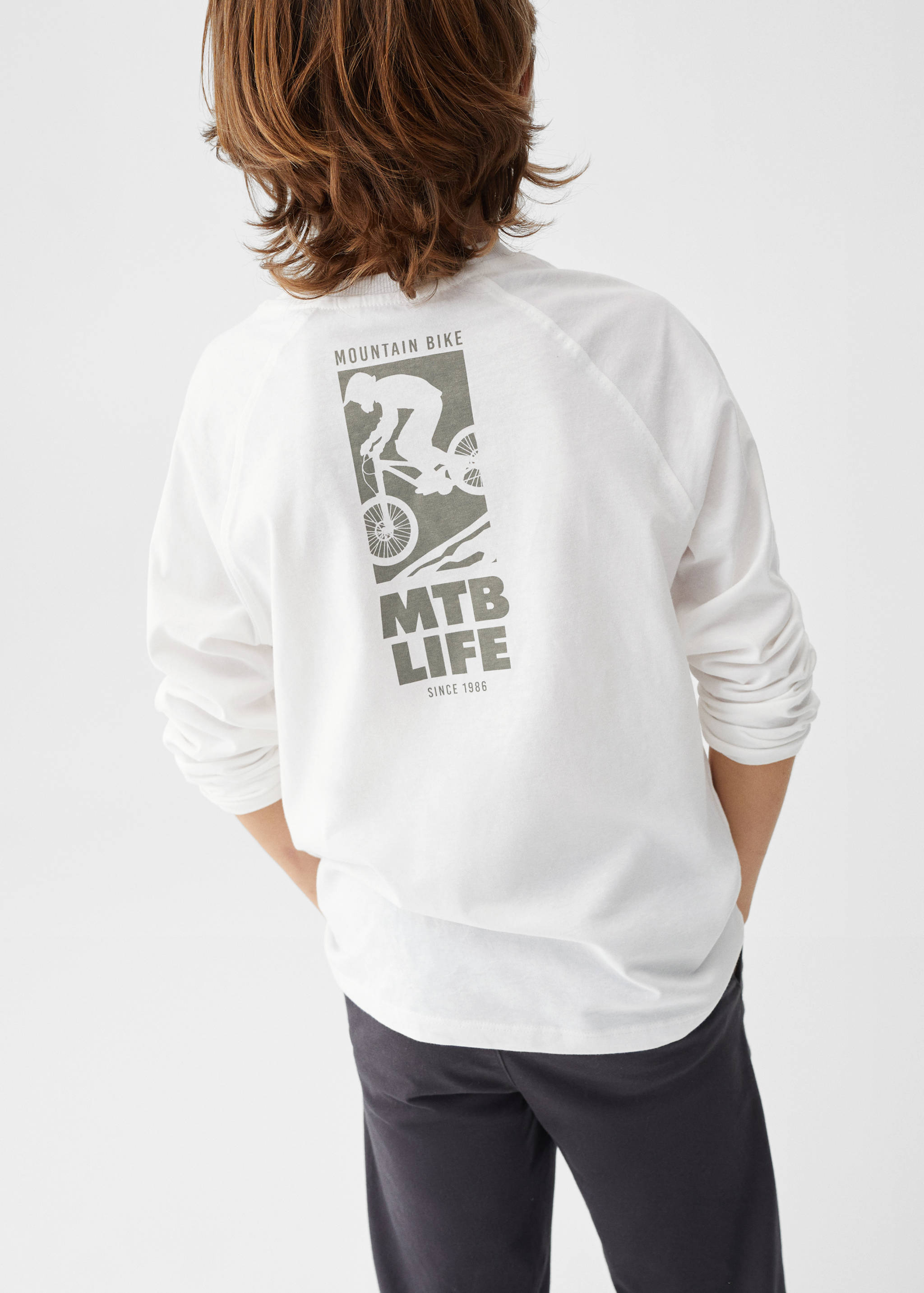 Long sleeve cotton t-shirt - Details of the article 6