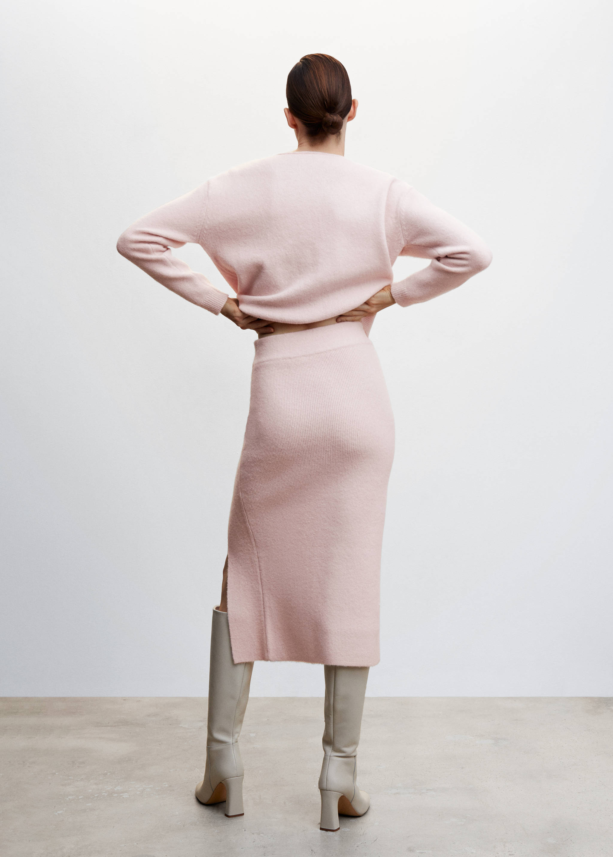 Strickrock mit Schlitz - Rückseite des Artikels