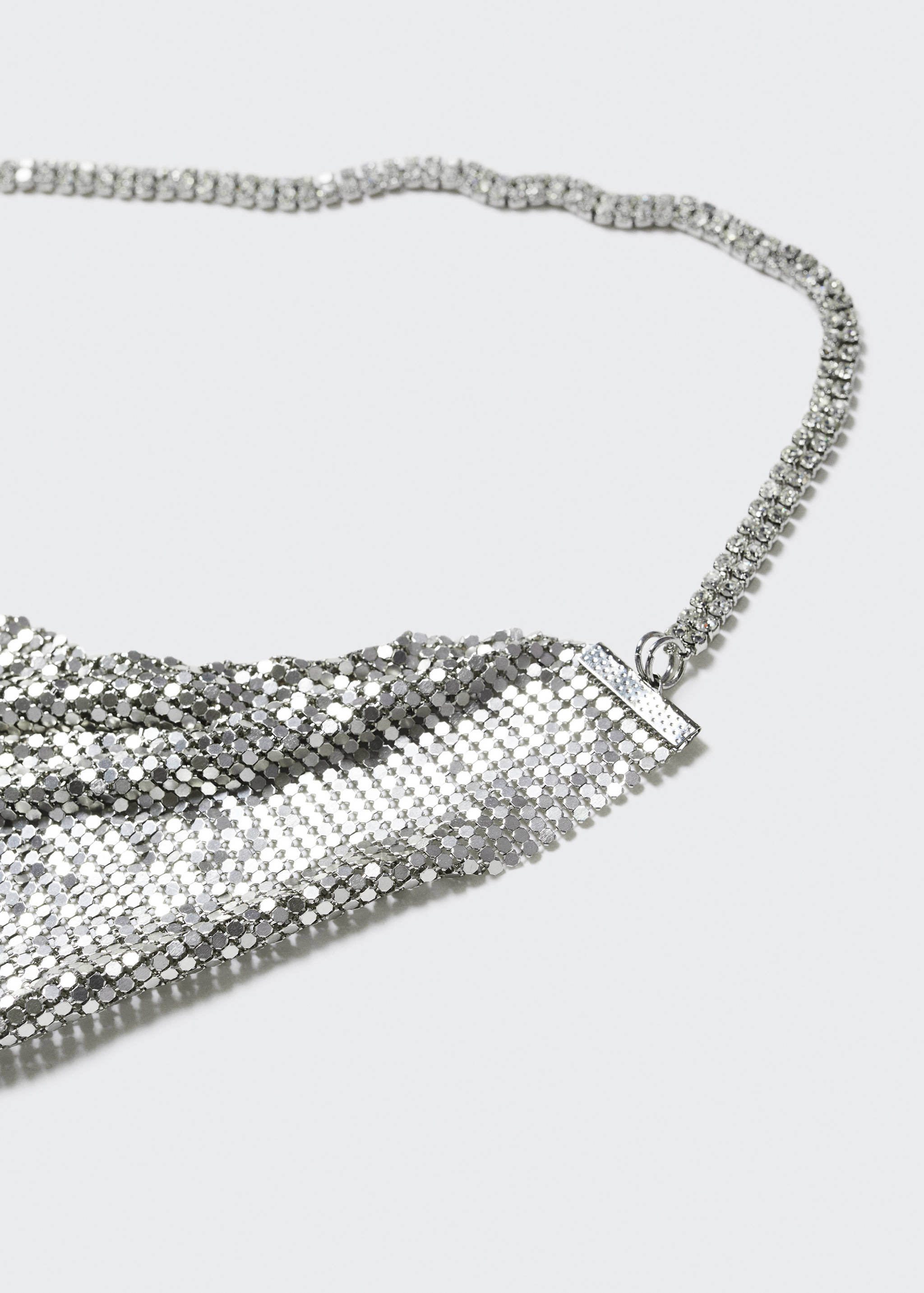 Metallic mesh mini-dress - Medium plane