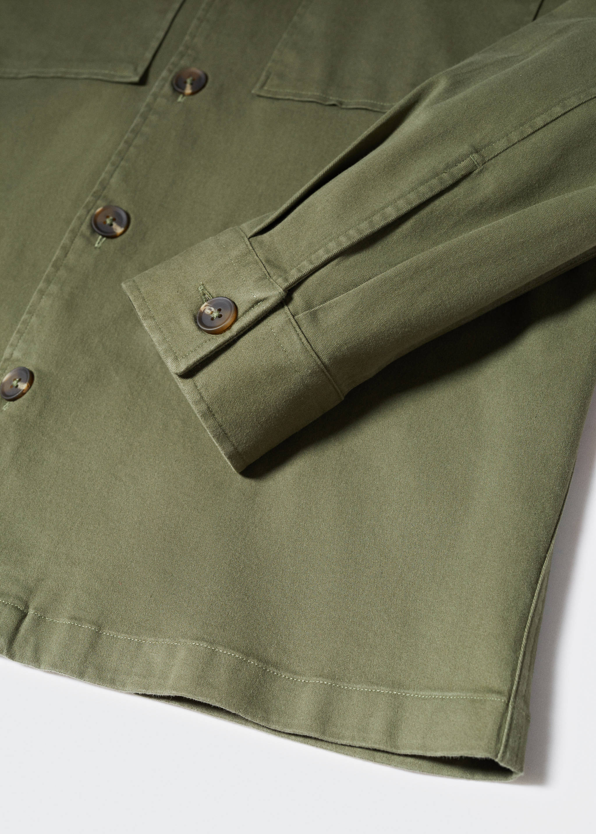 Baumwoll-Überhemd mit Taschen - Detail des Artikels 8