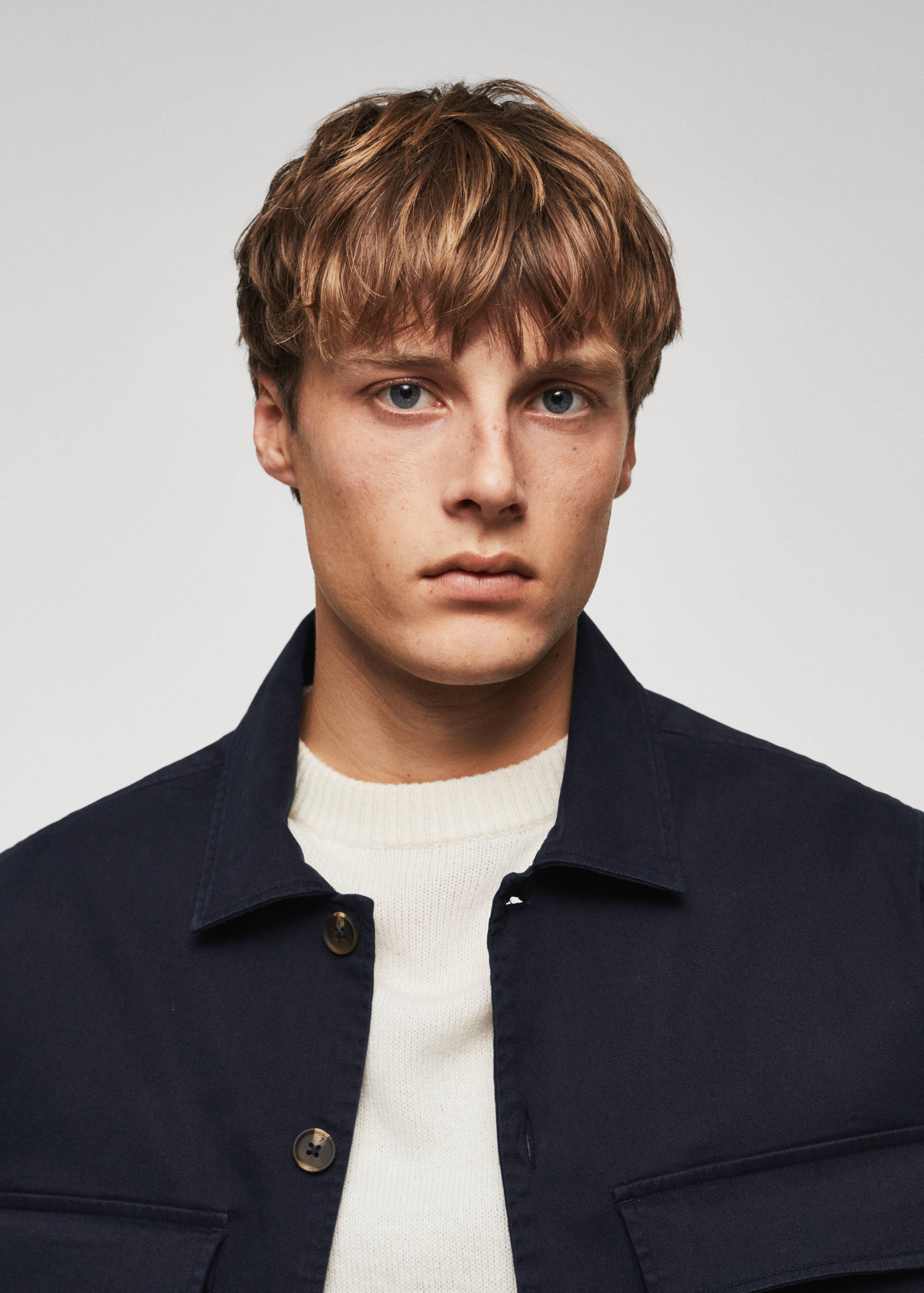 Baumwoll-Überhemd mit Taschen - Detail des Artikels 1