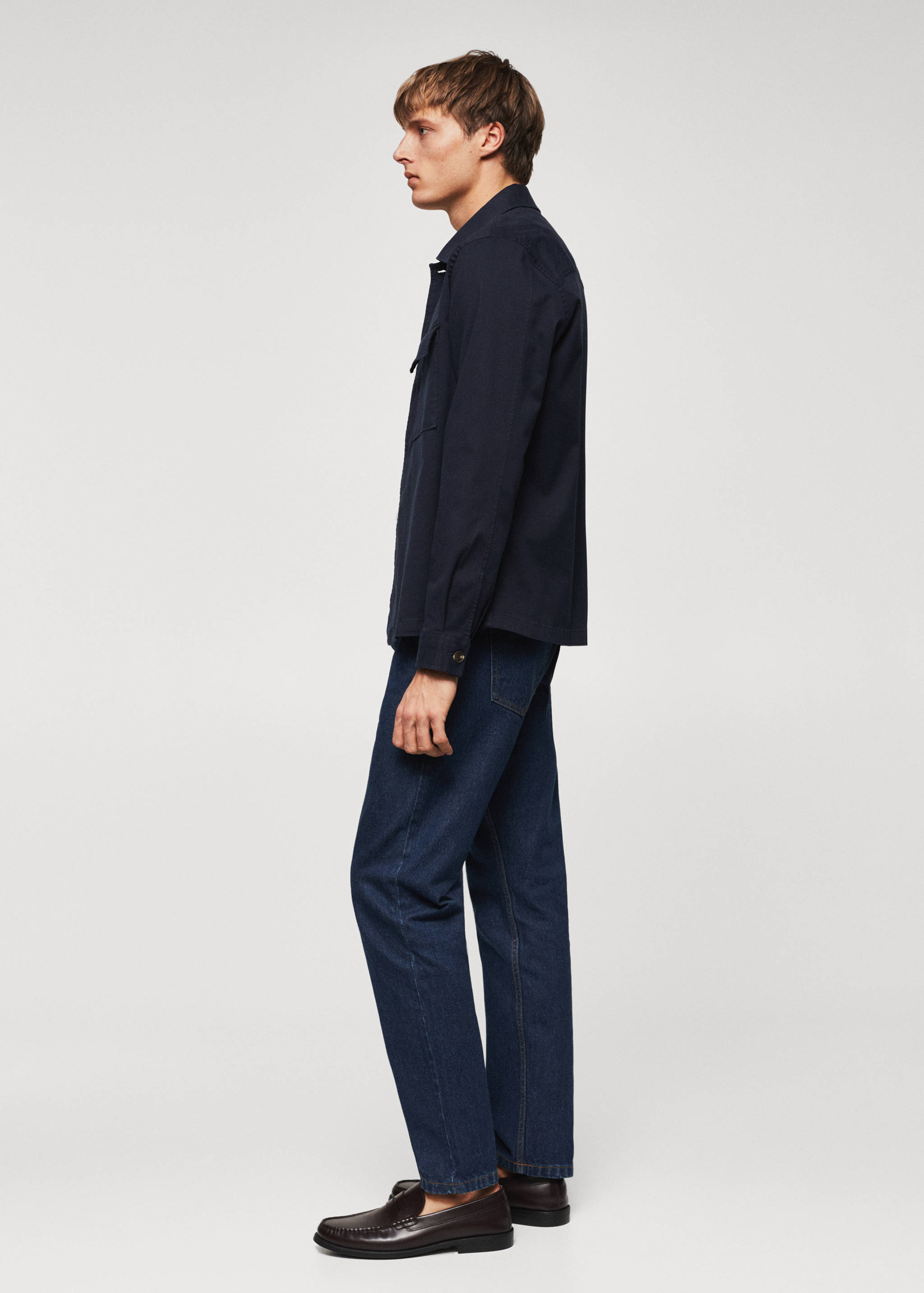 Baumwoll-Überhemd mit Taschen - Detail des Artikels 6