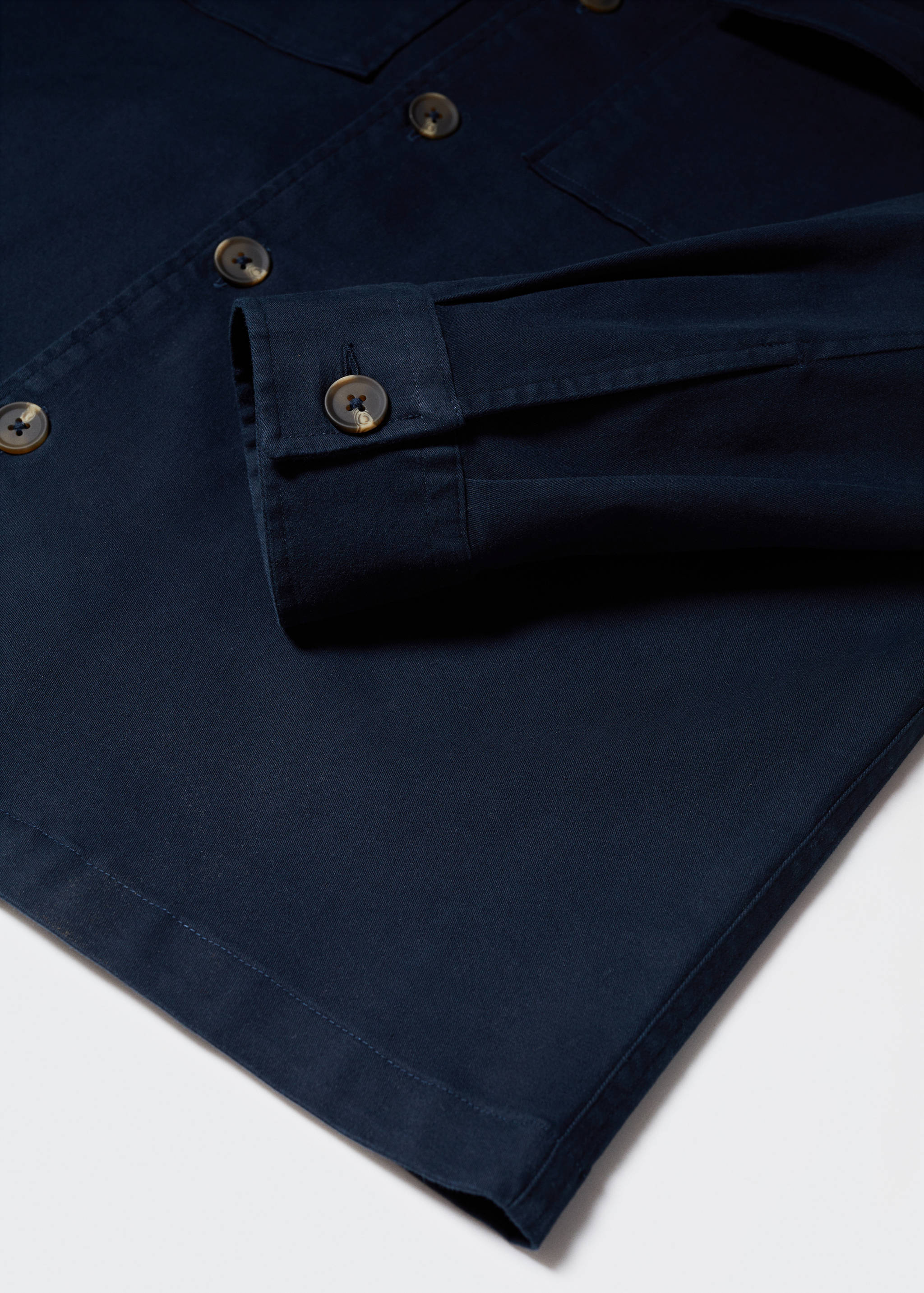 Baumwoll-Überhemd mit Taschen - Detail des Artikels 8