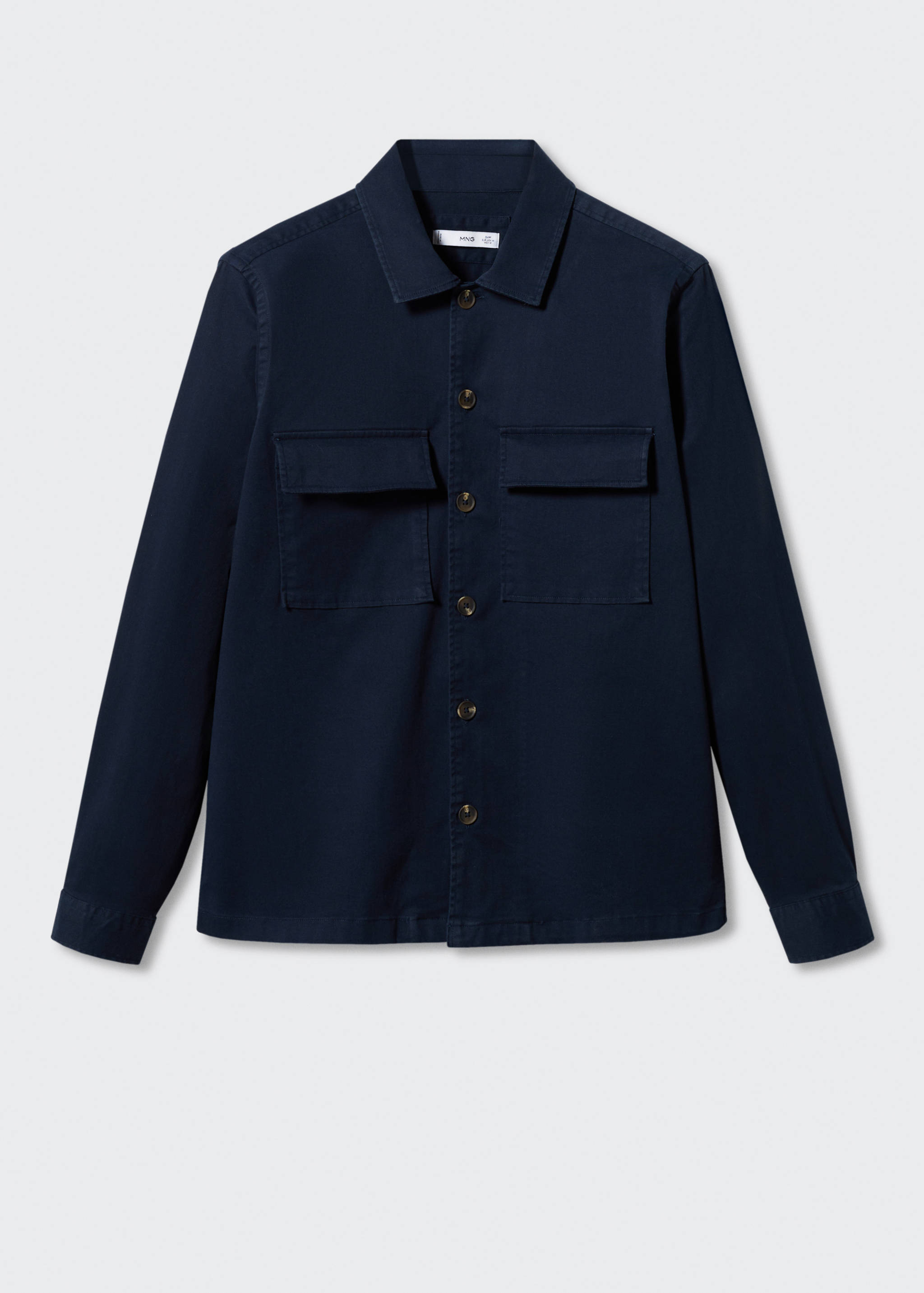 Baumwoll-Überhemd mit Taschen - Artikel ohne Model