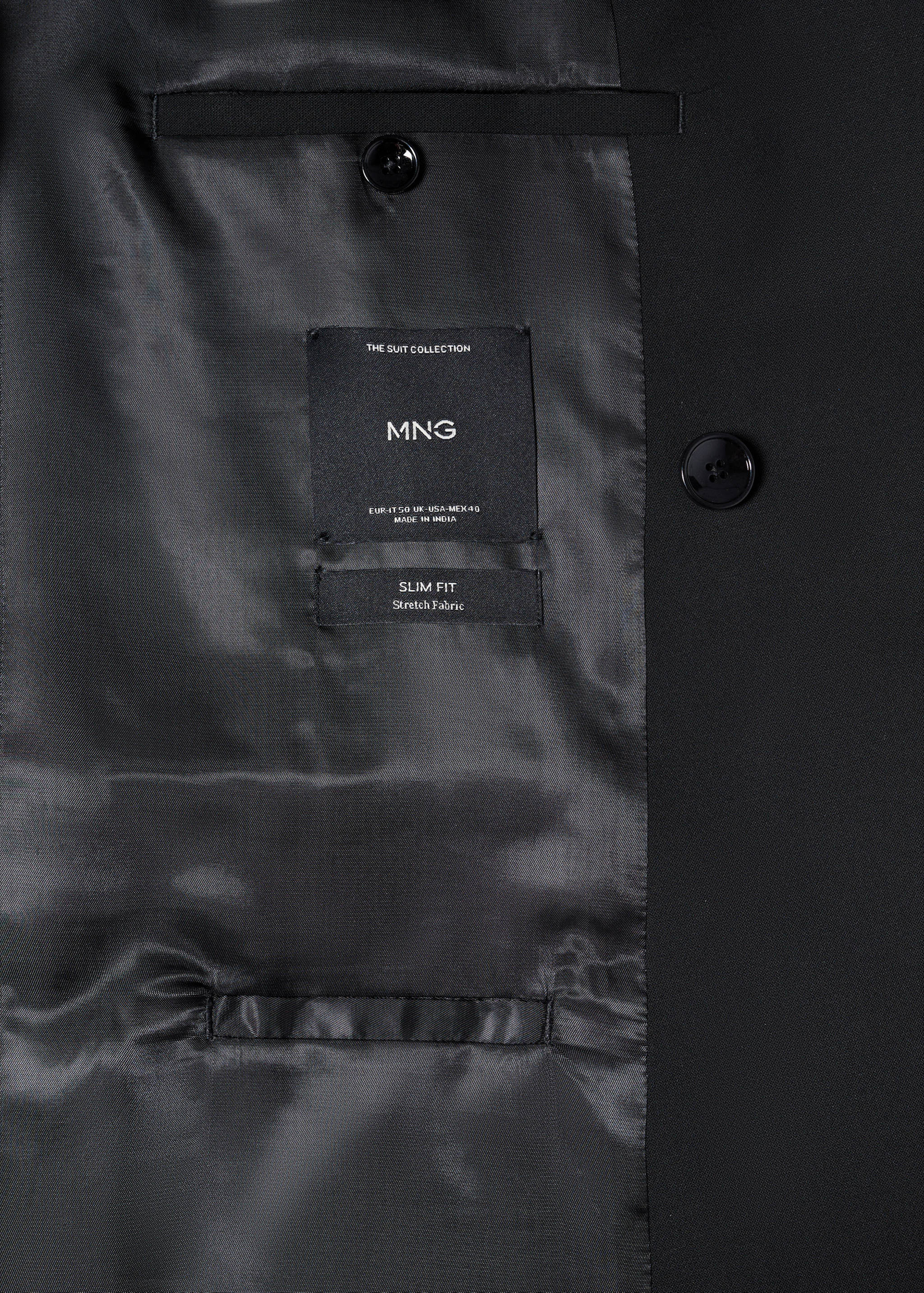 Slim fit-kavaj med omlott - Detaljer om artikeln 8