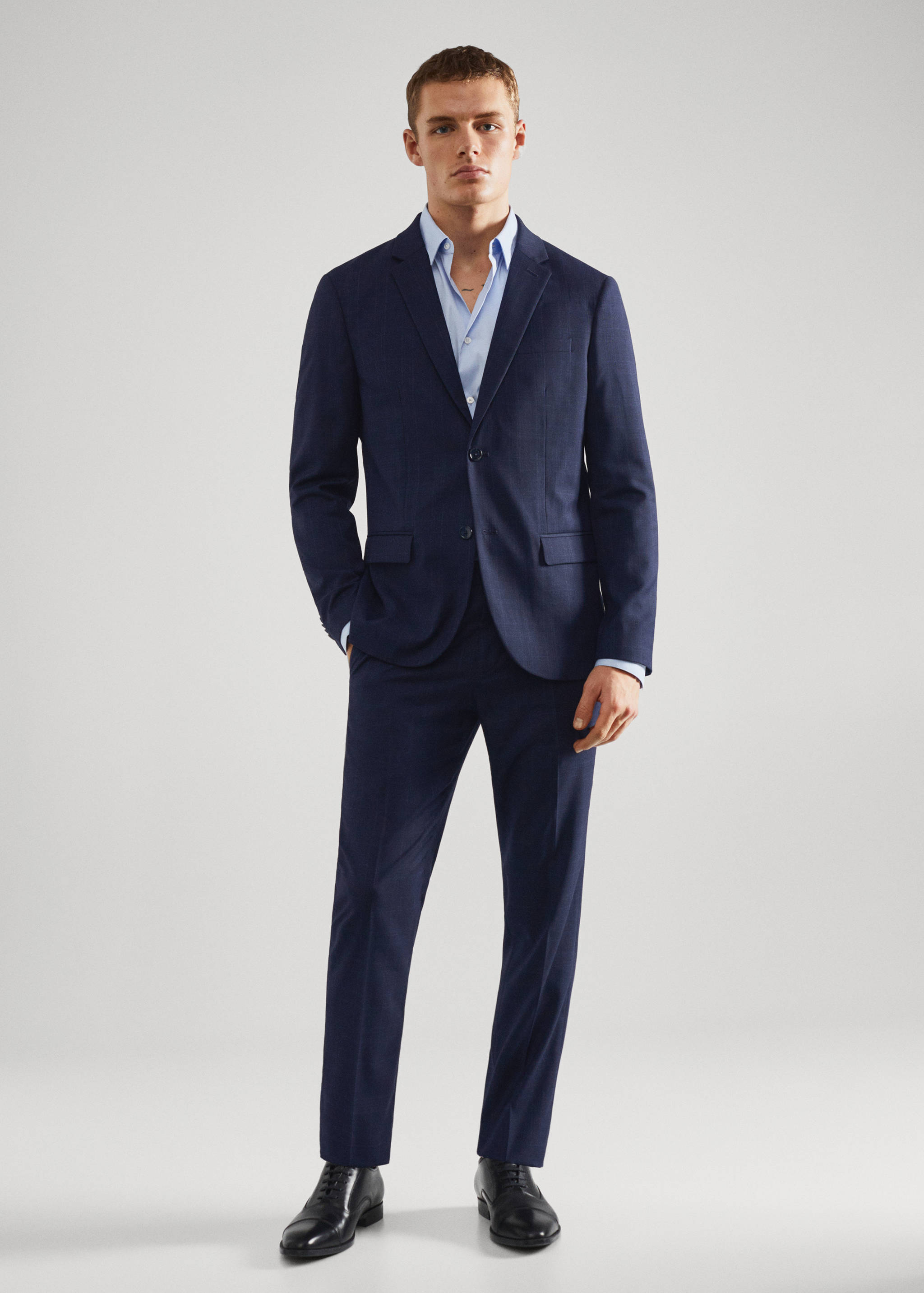 Super slim fit suit trousers - General plane