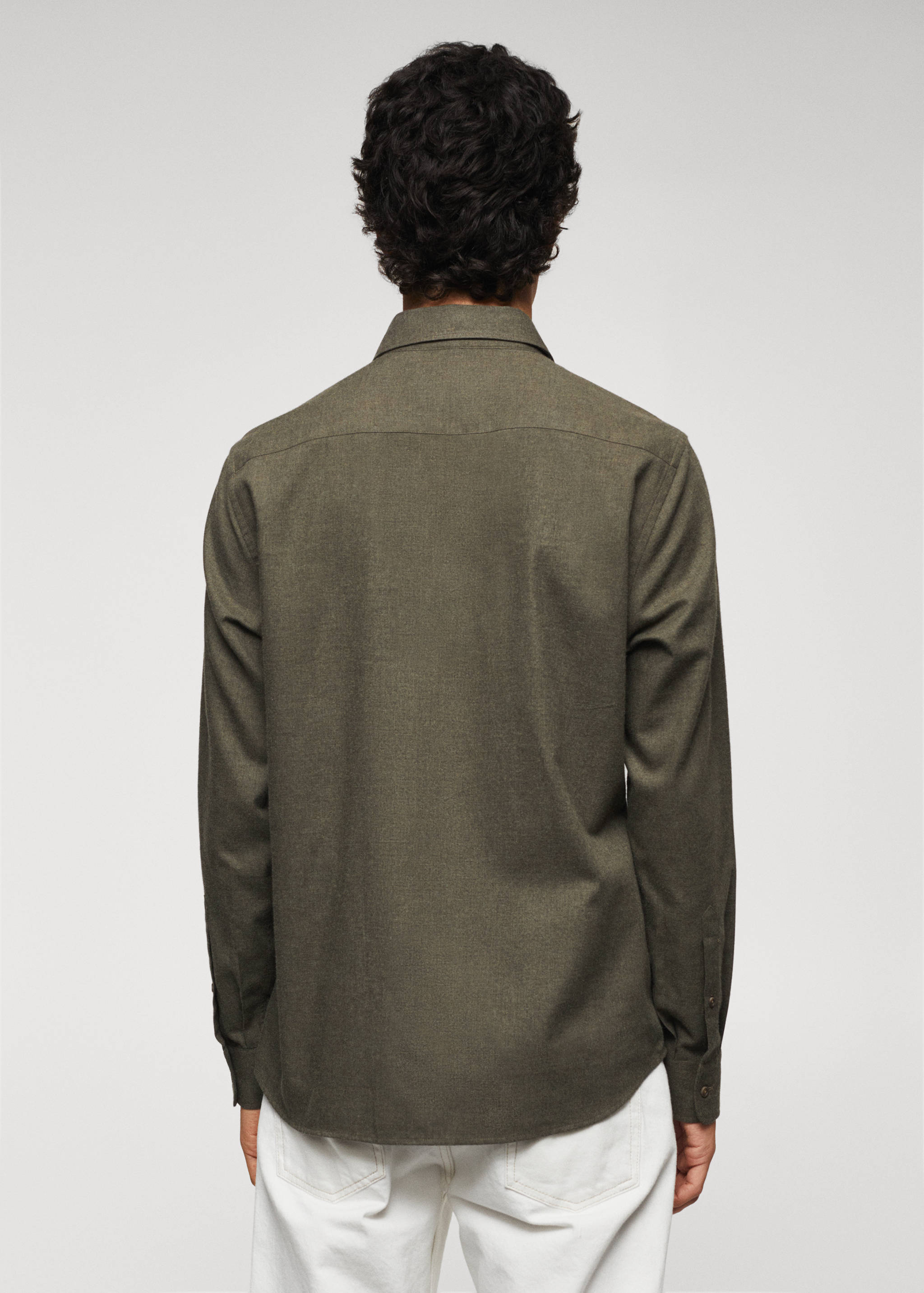 Slim Fit-Hemd aus Baumwolle - Rückseite des Artikels