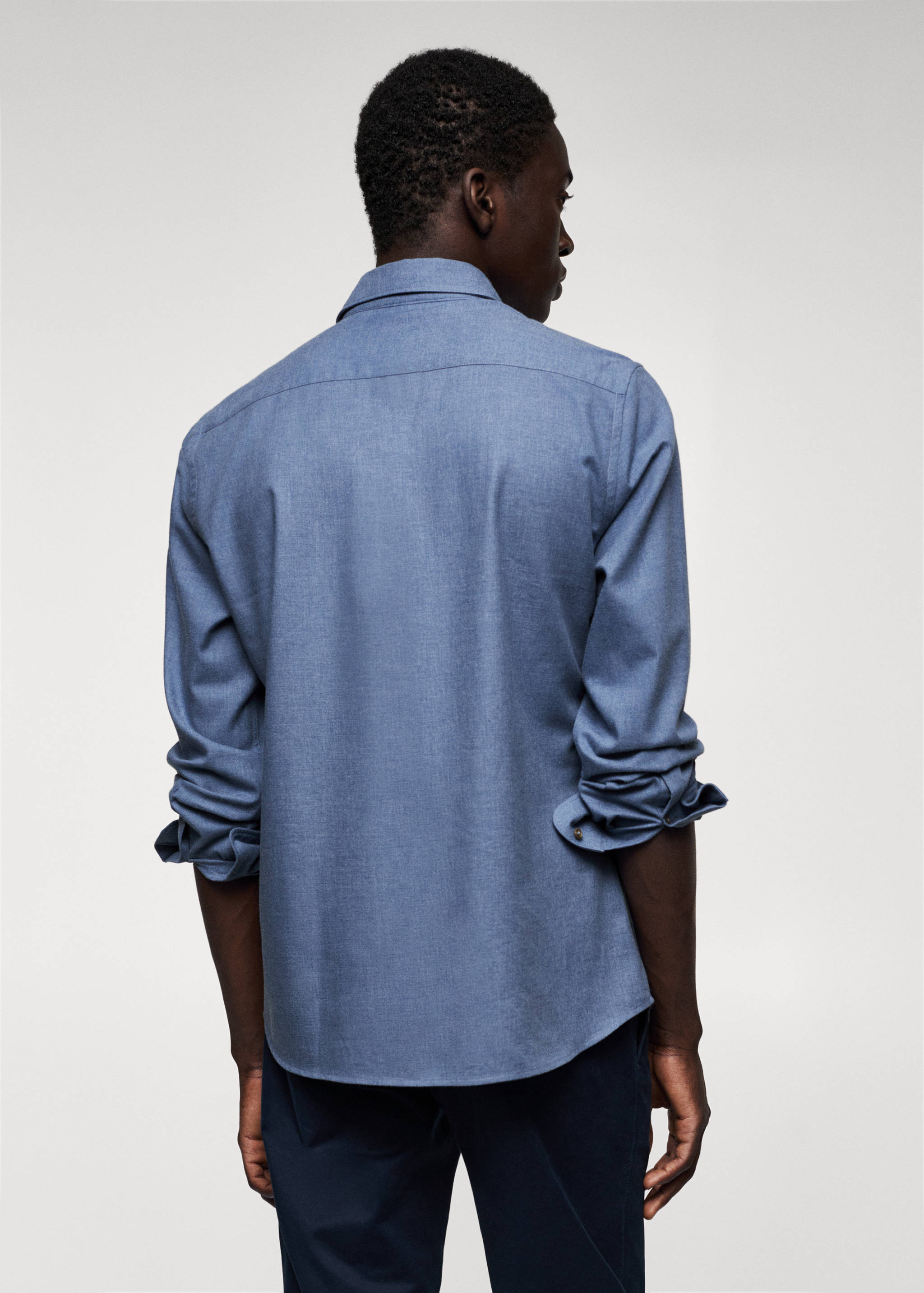 Slim Fit-Hemd aus Baumwolle - Rückseite des Artikels