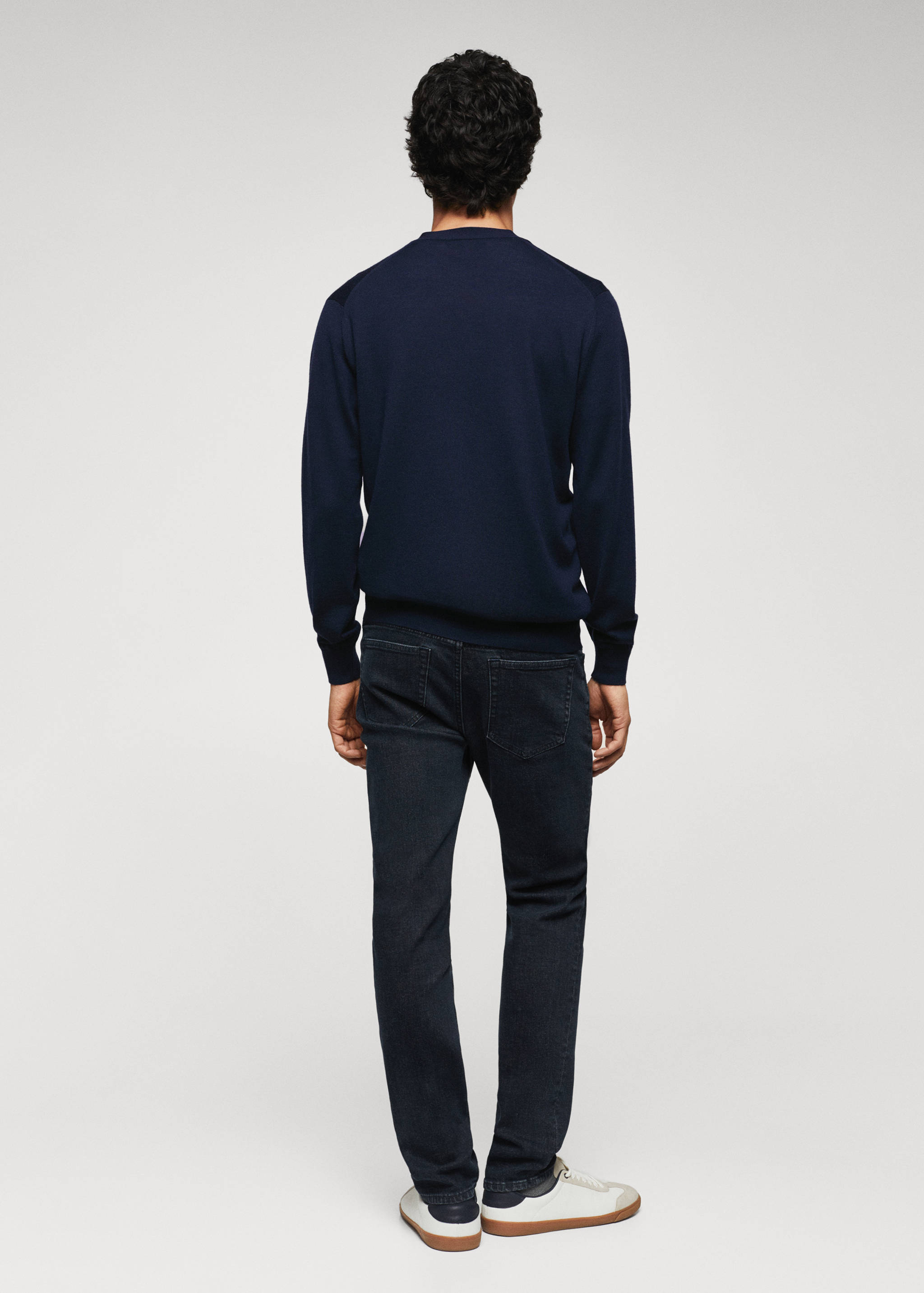 Kardigan z vlny merino - pratelný - Zadní strana zboží