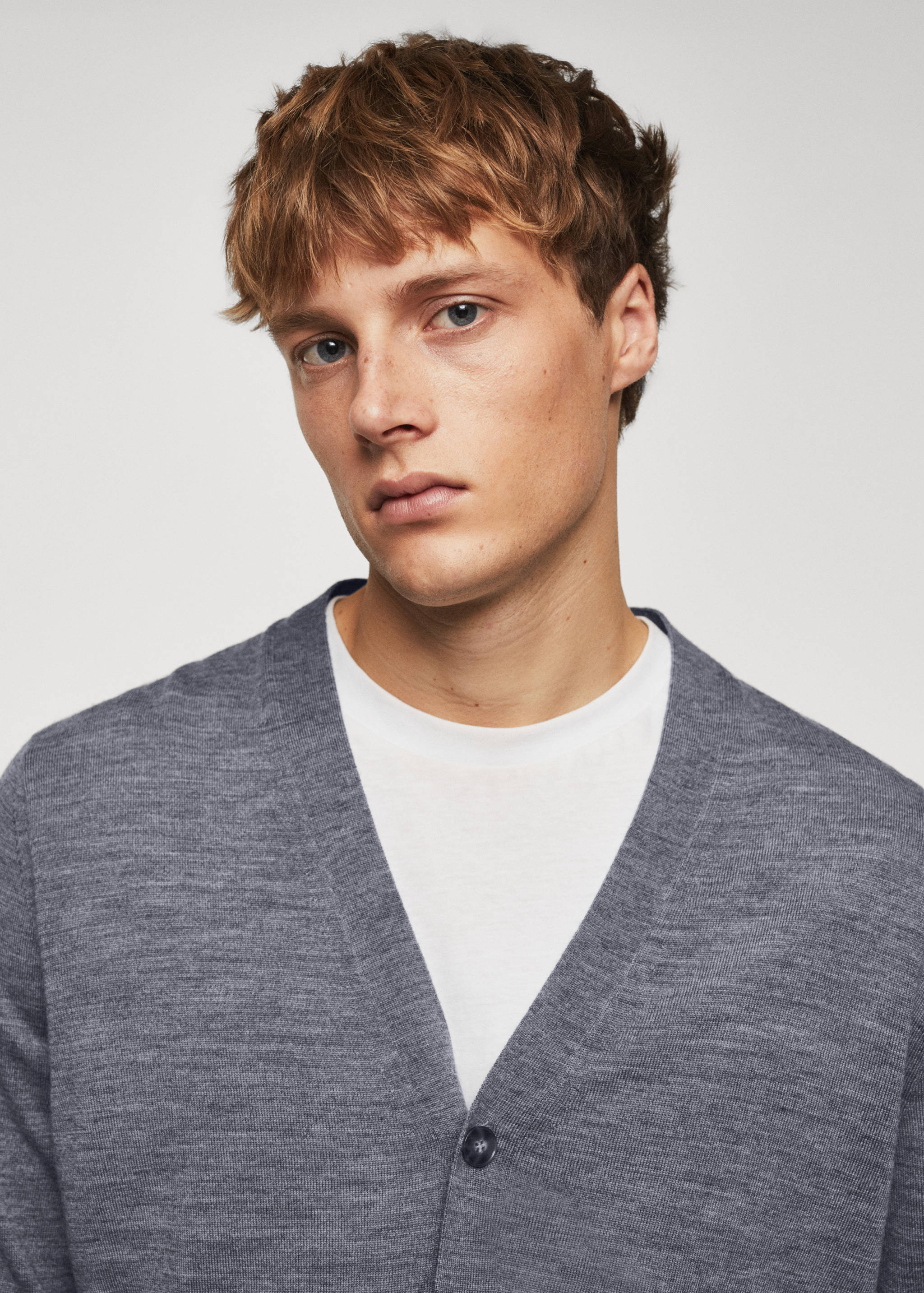 Kardigan z vlny merino - pratelný - Detail zboží 1