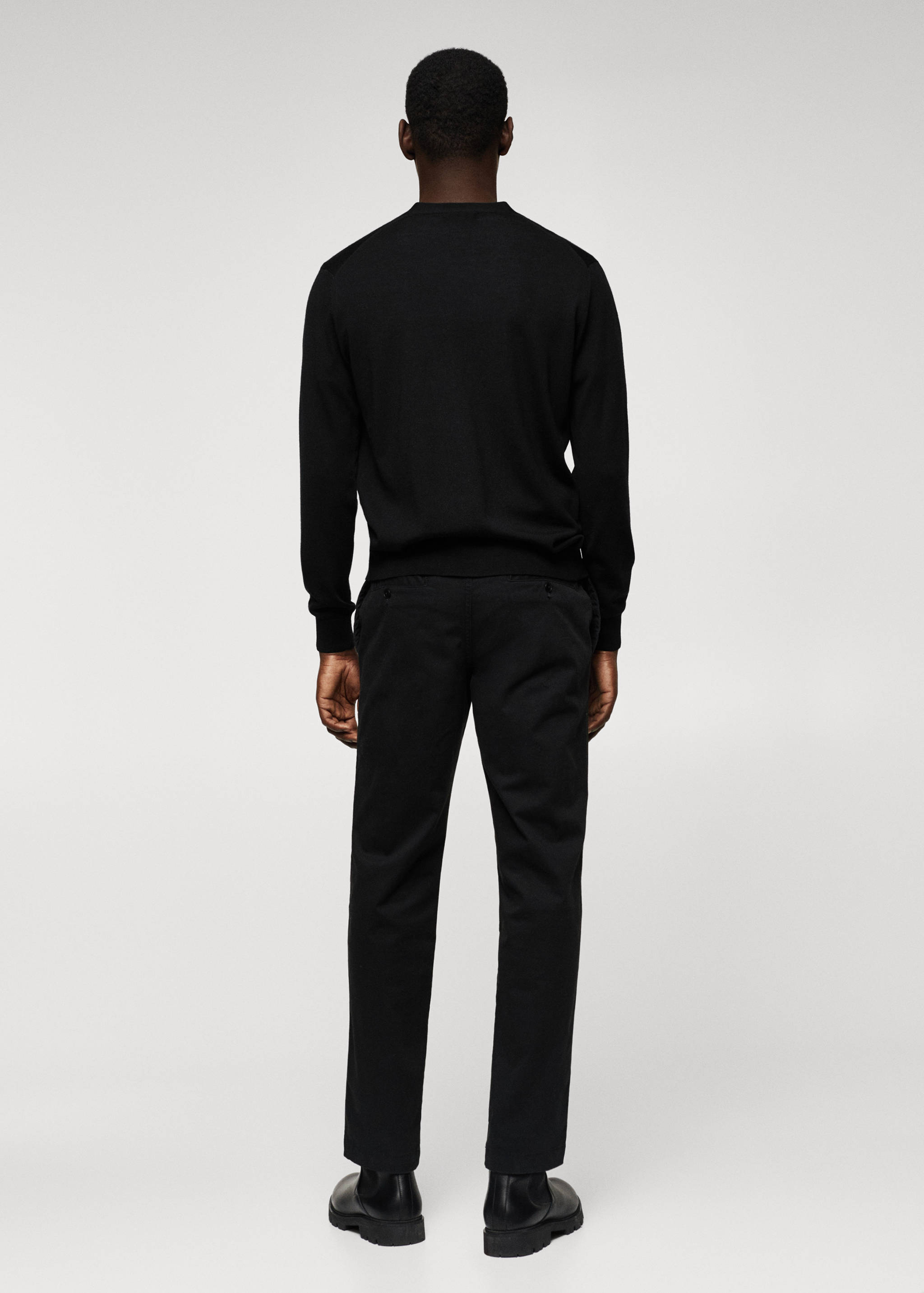 Kardigan z vlny merino - pratelný - Zadní strana zboží