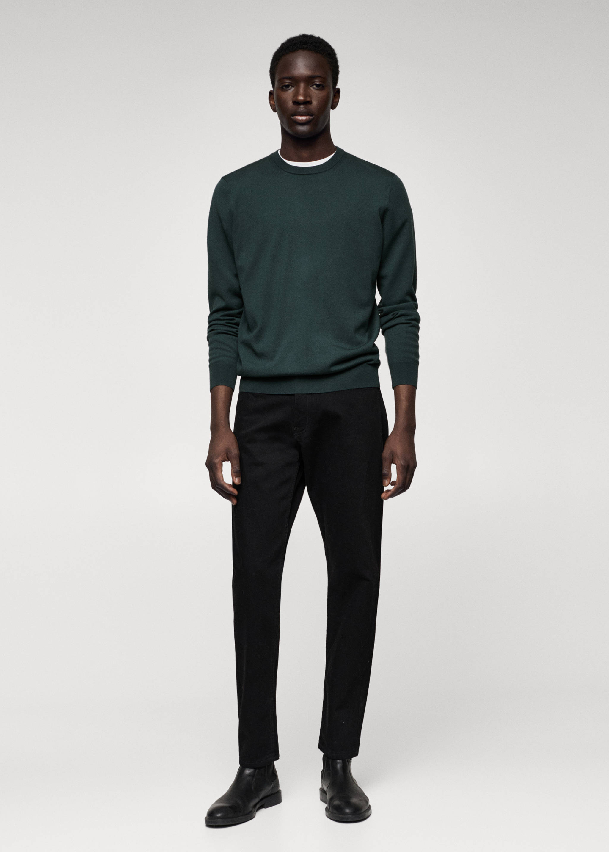 Merino wool washable sweater - General plane