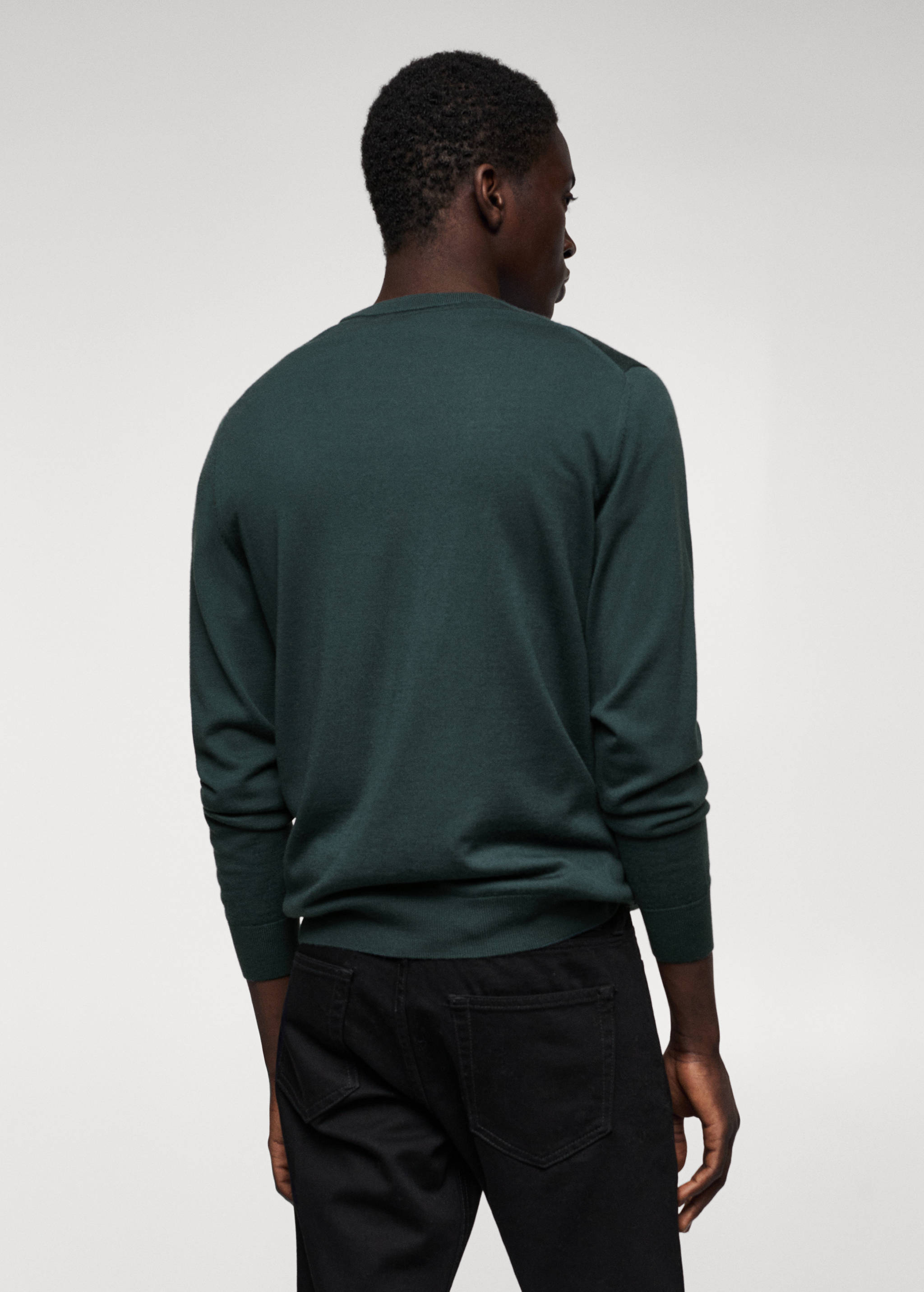 Merino wool washable sweater - Reverse of the article