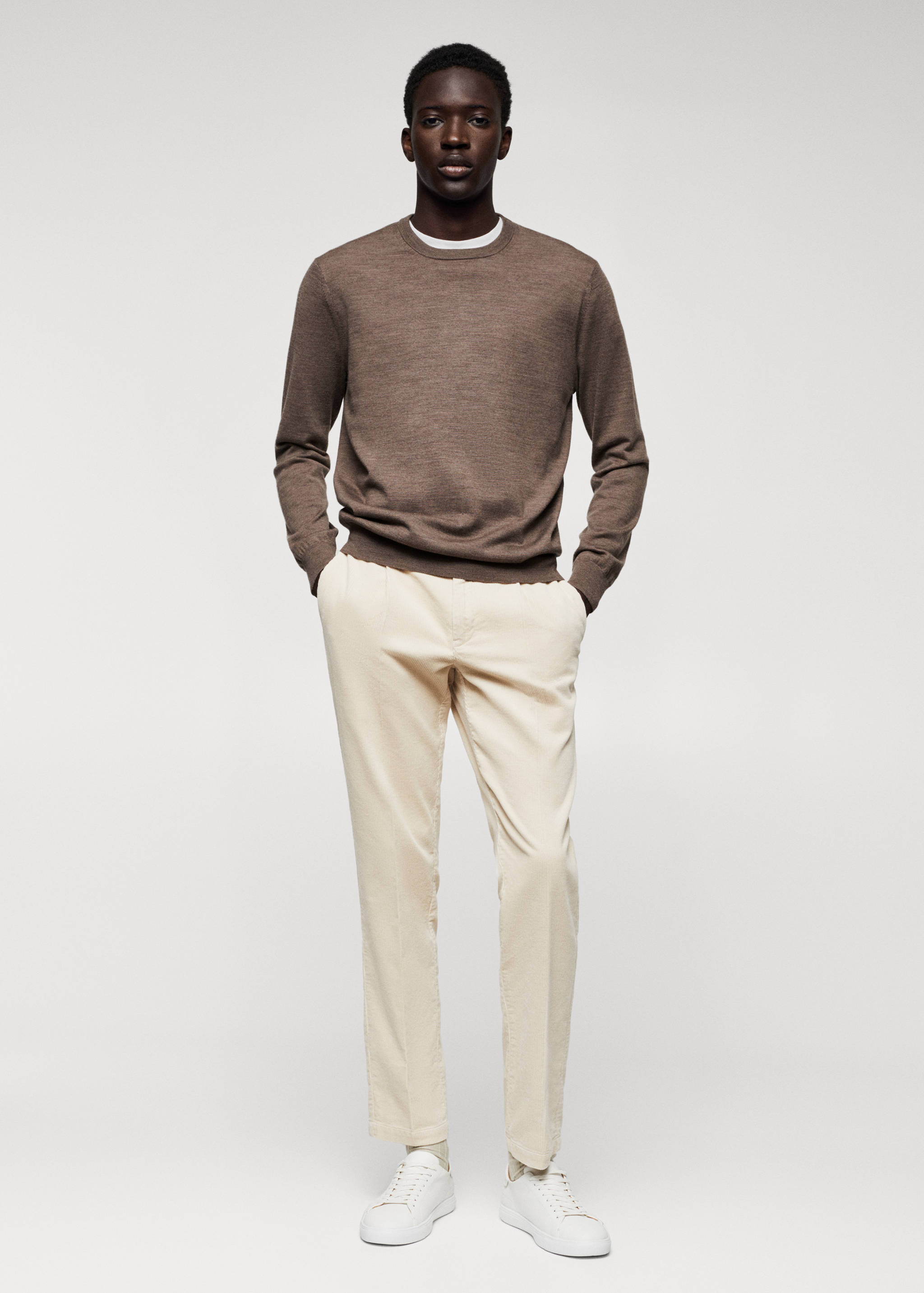 Merino wool washable sweater - General plane