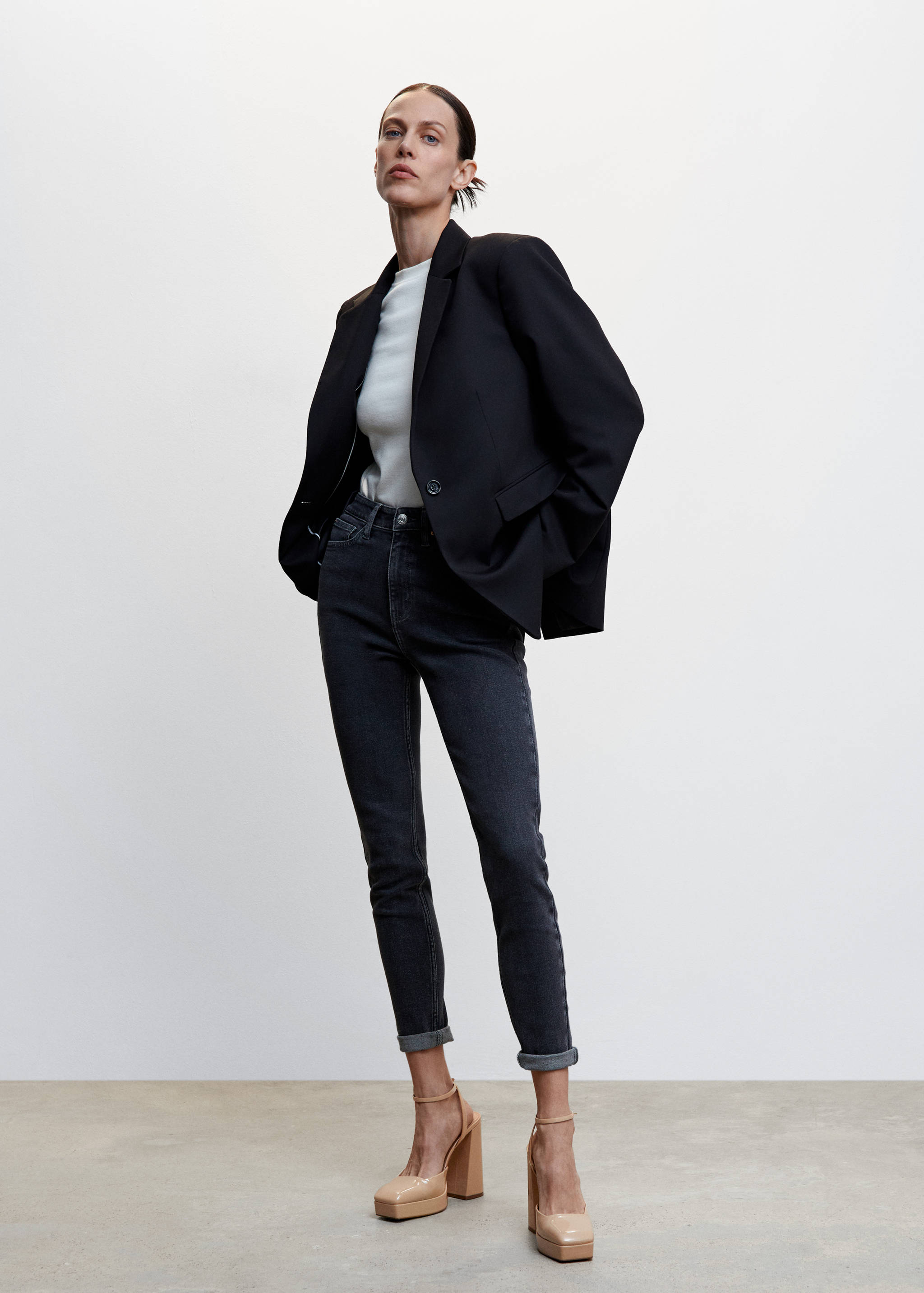 Zapato tacón bloque - Plano general