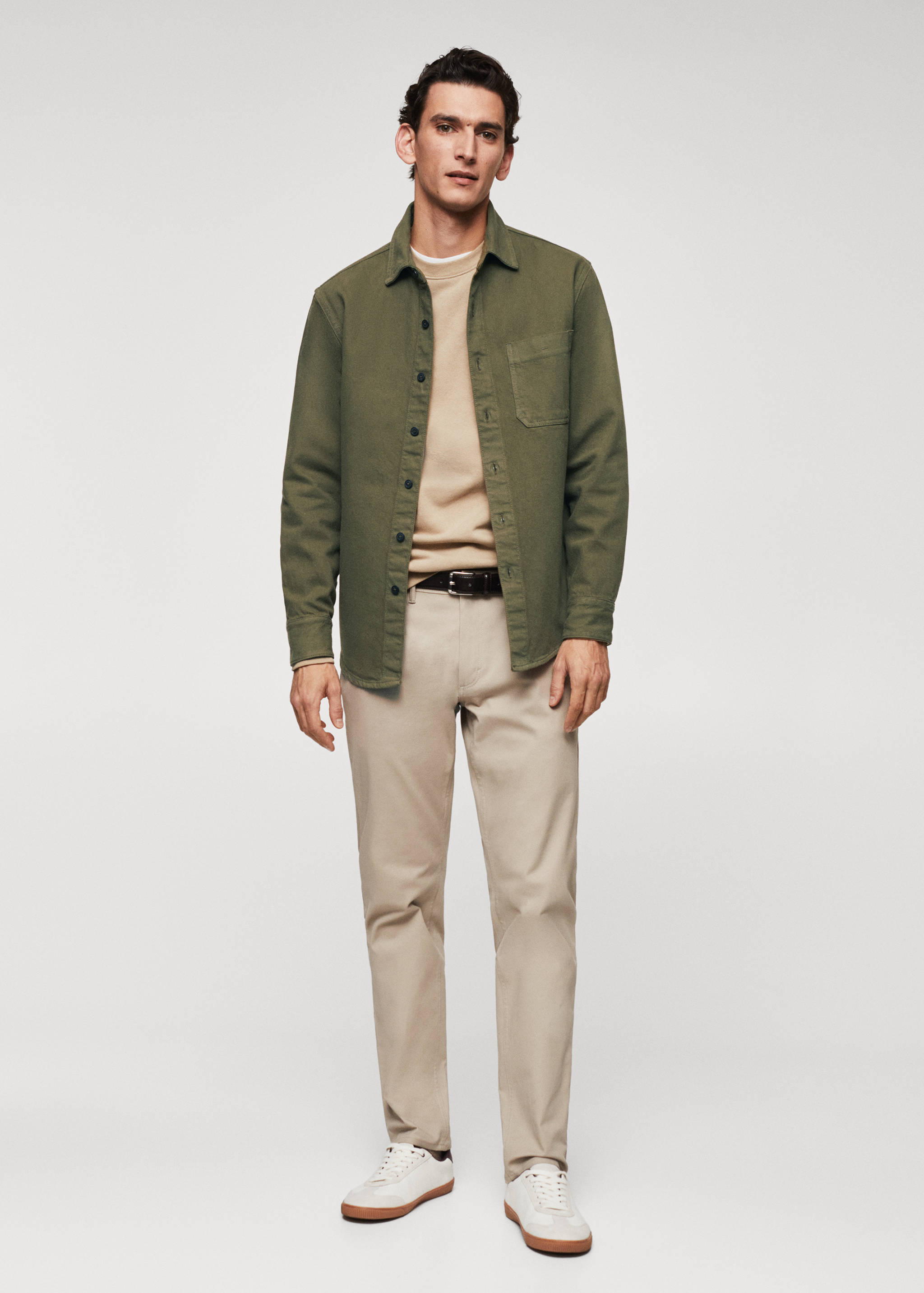 Pocket denim overshirt - General plane