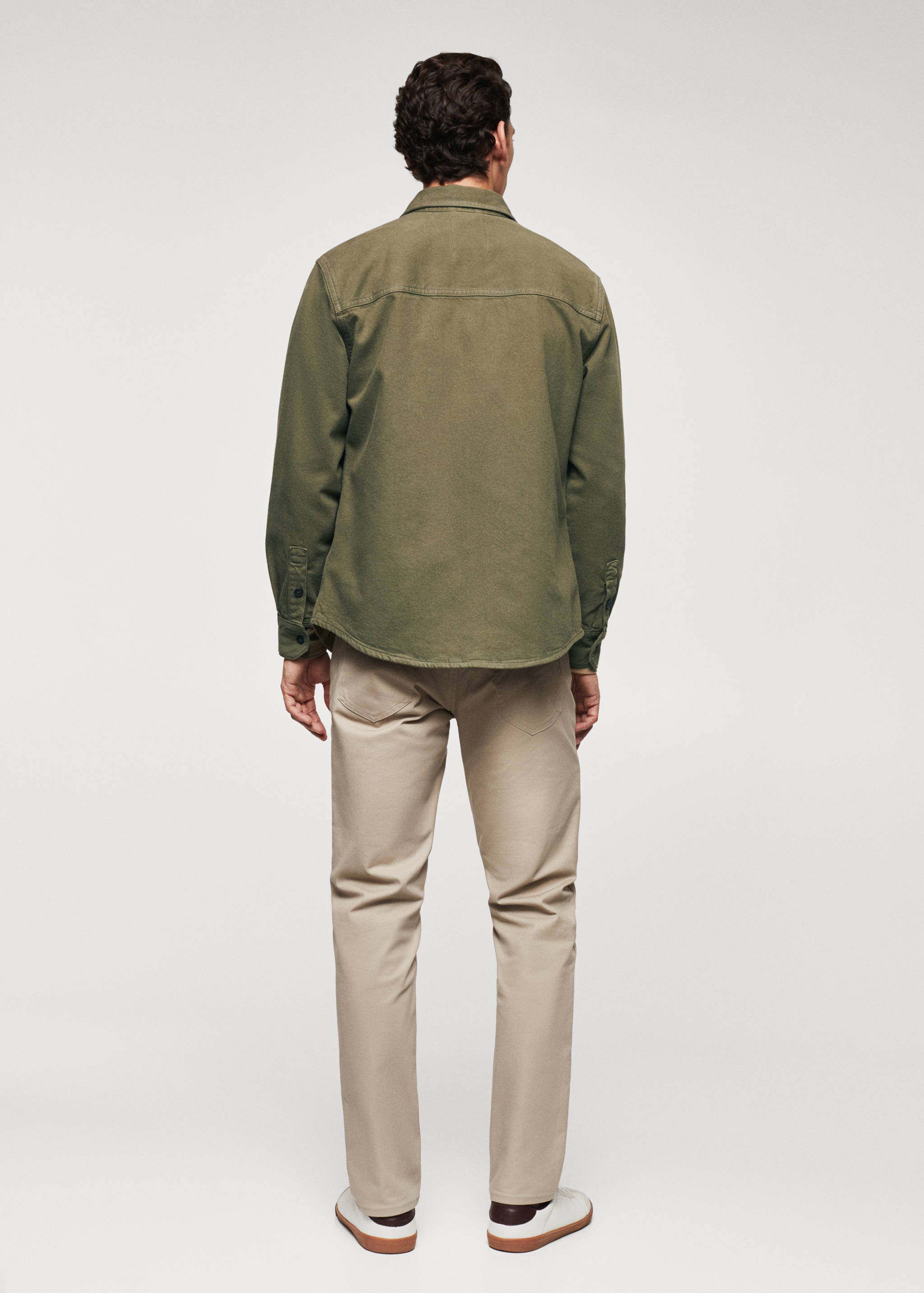 Pocket denim overshirt - Reverse of the article