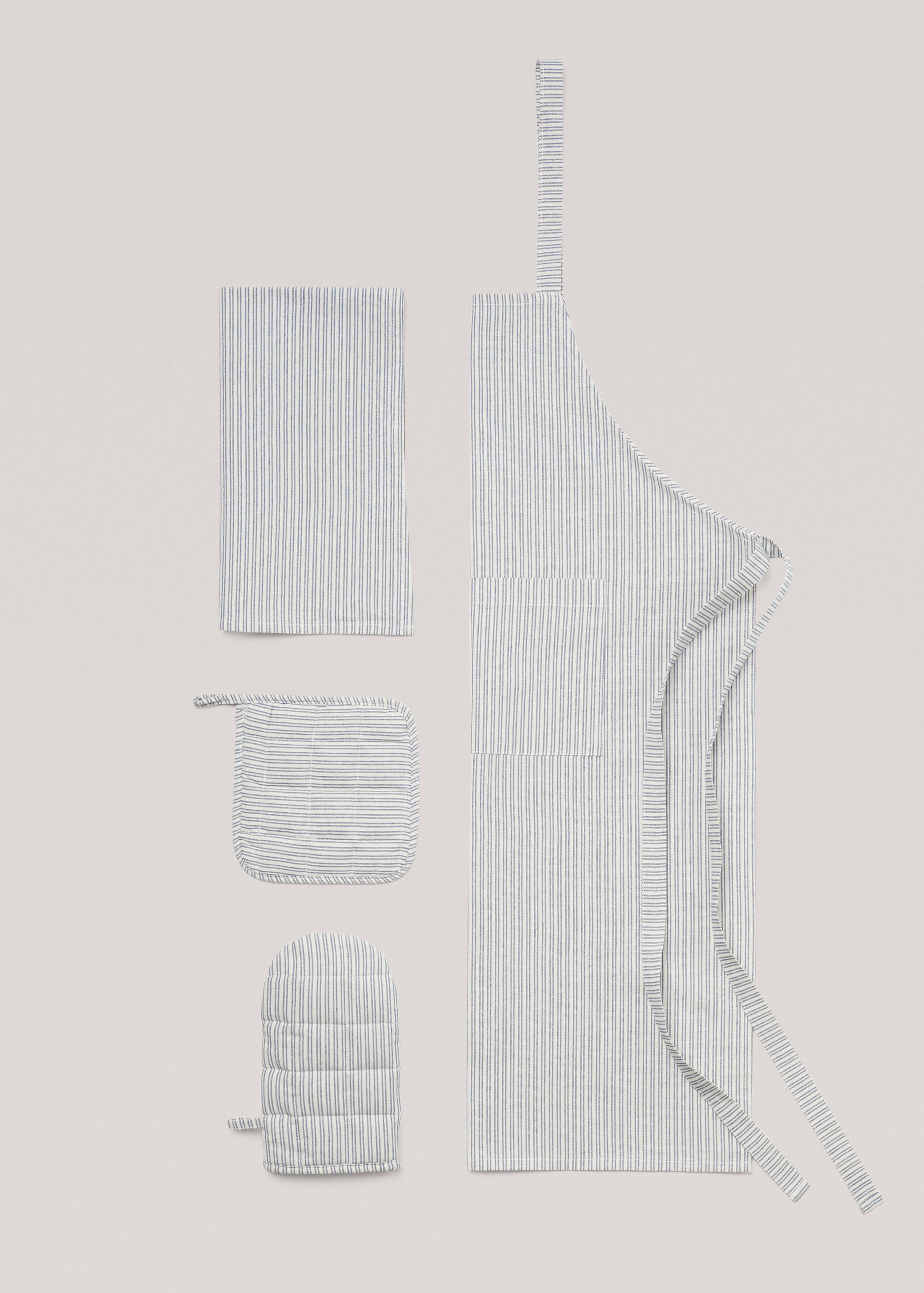 Striped cotton apron - Details of the article 3