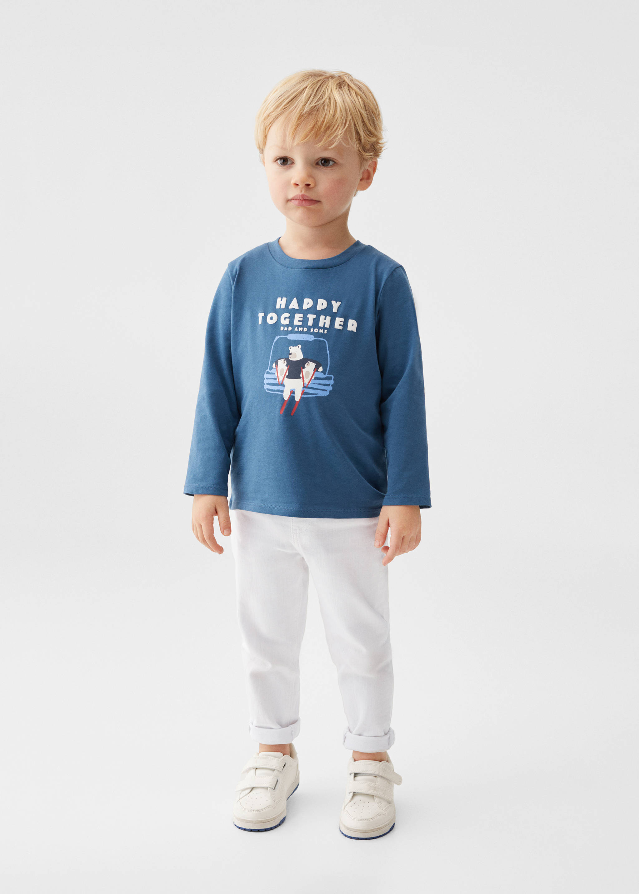 T-shirt coton manches longues - Plan général