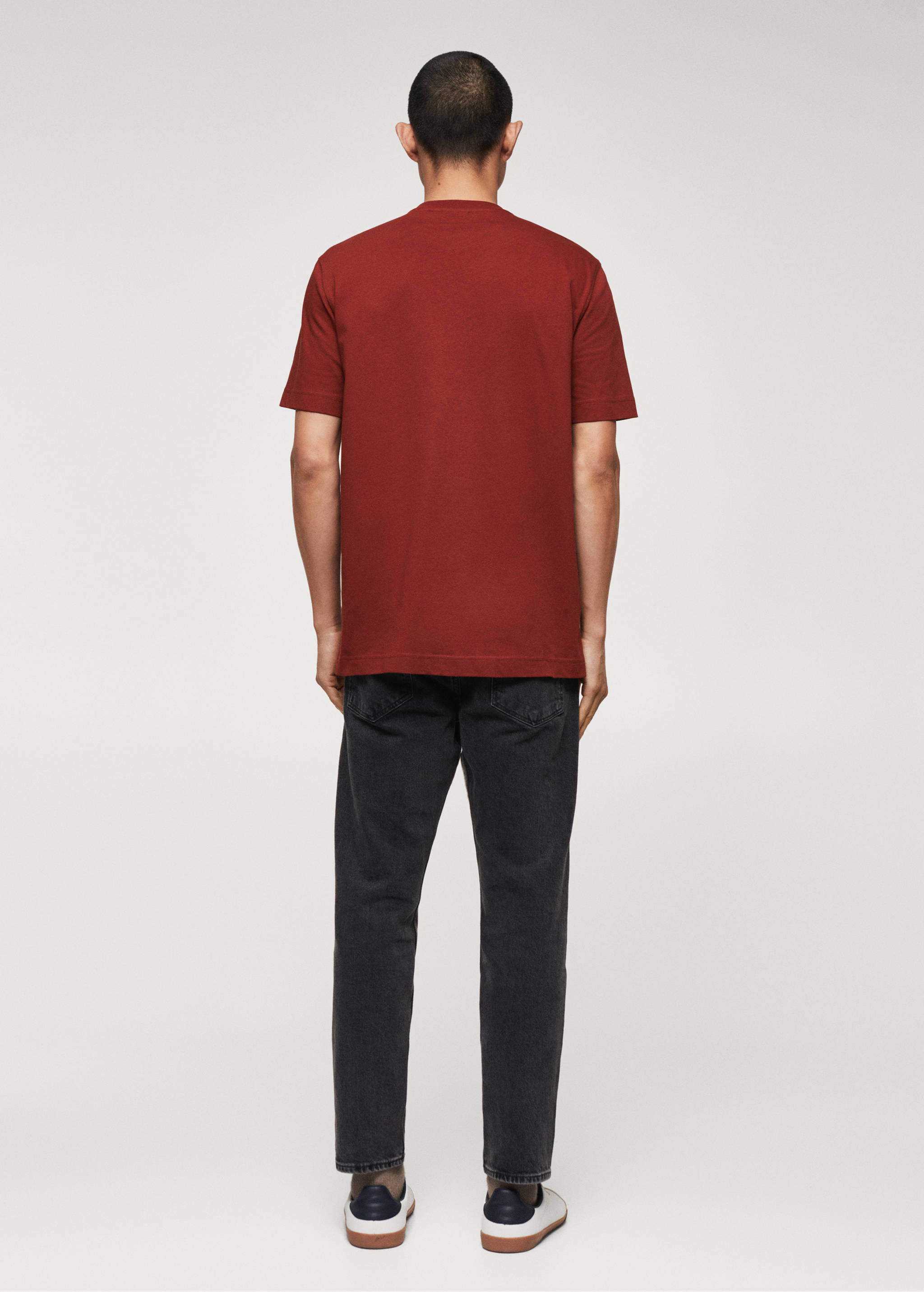 Cotton varsity t-shirt - Reverse of the article