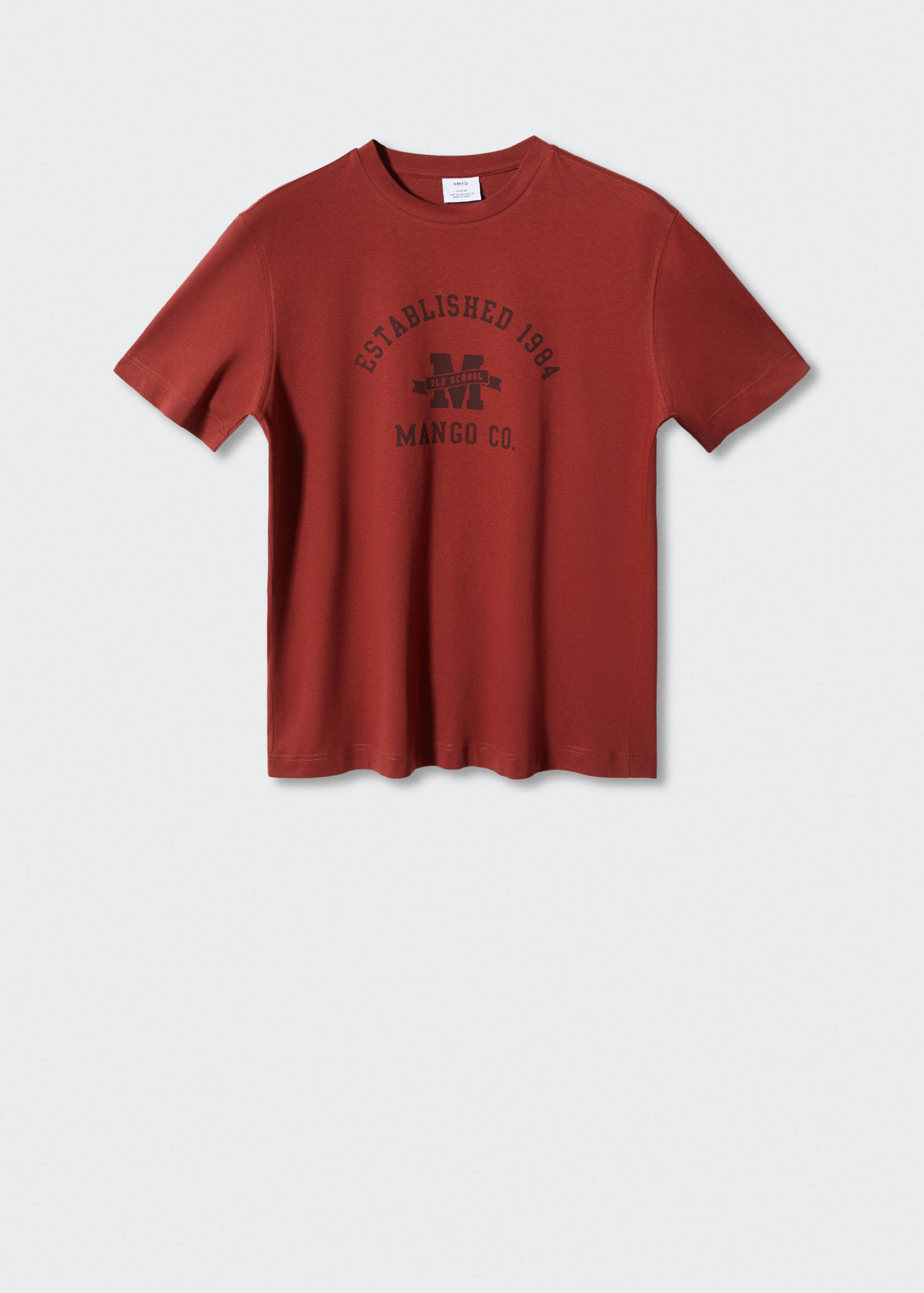 Cotton varsity t-shirt - Article without model