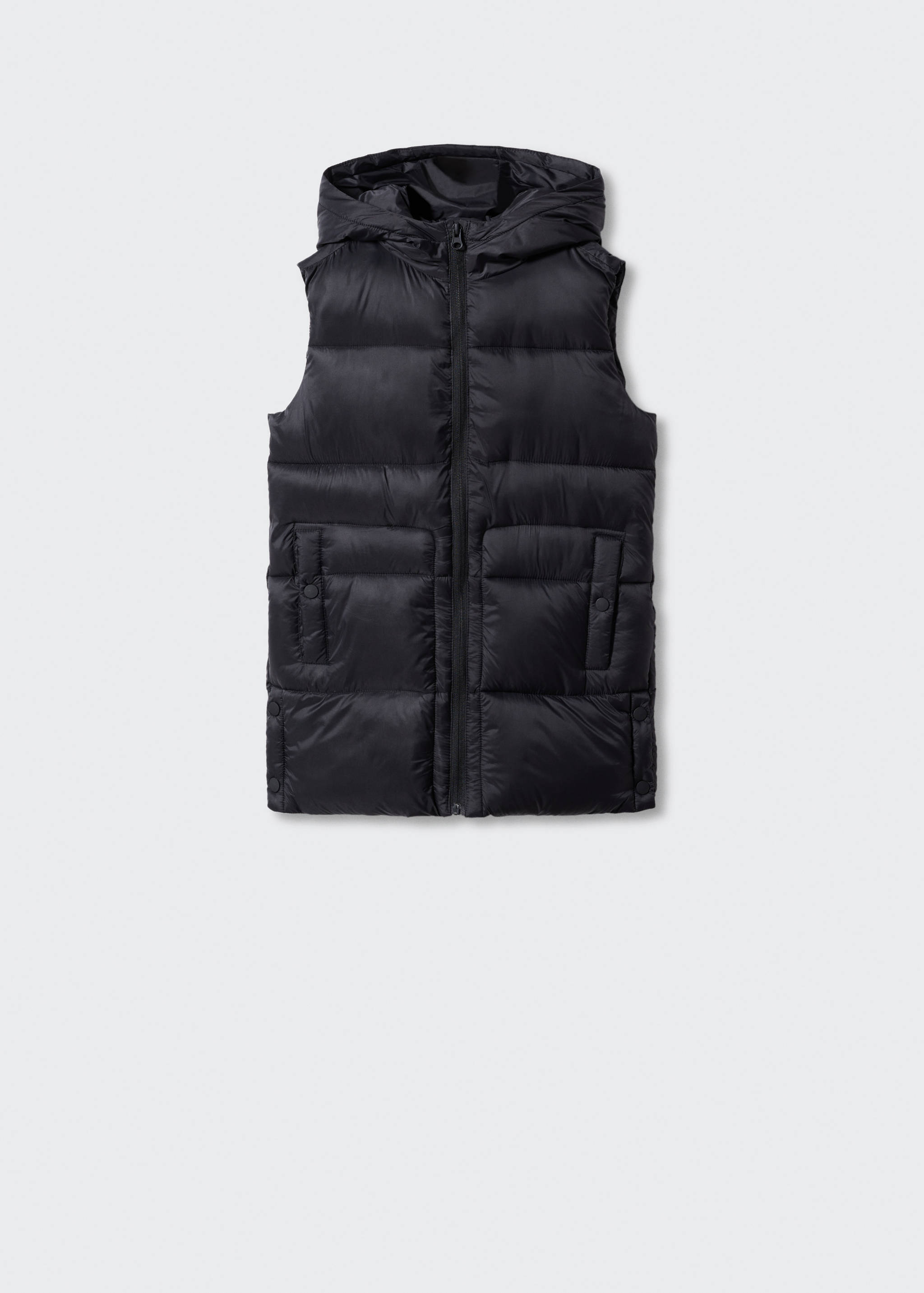 Quilted gilet with hood - Article without model