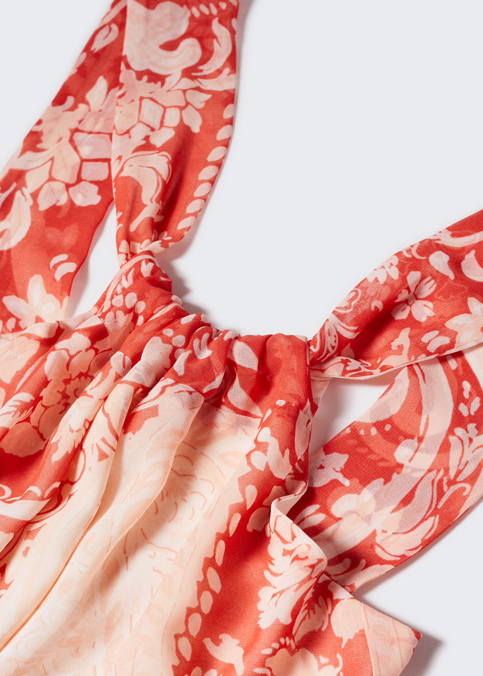 Open back printed dress - Details of the article 8