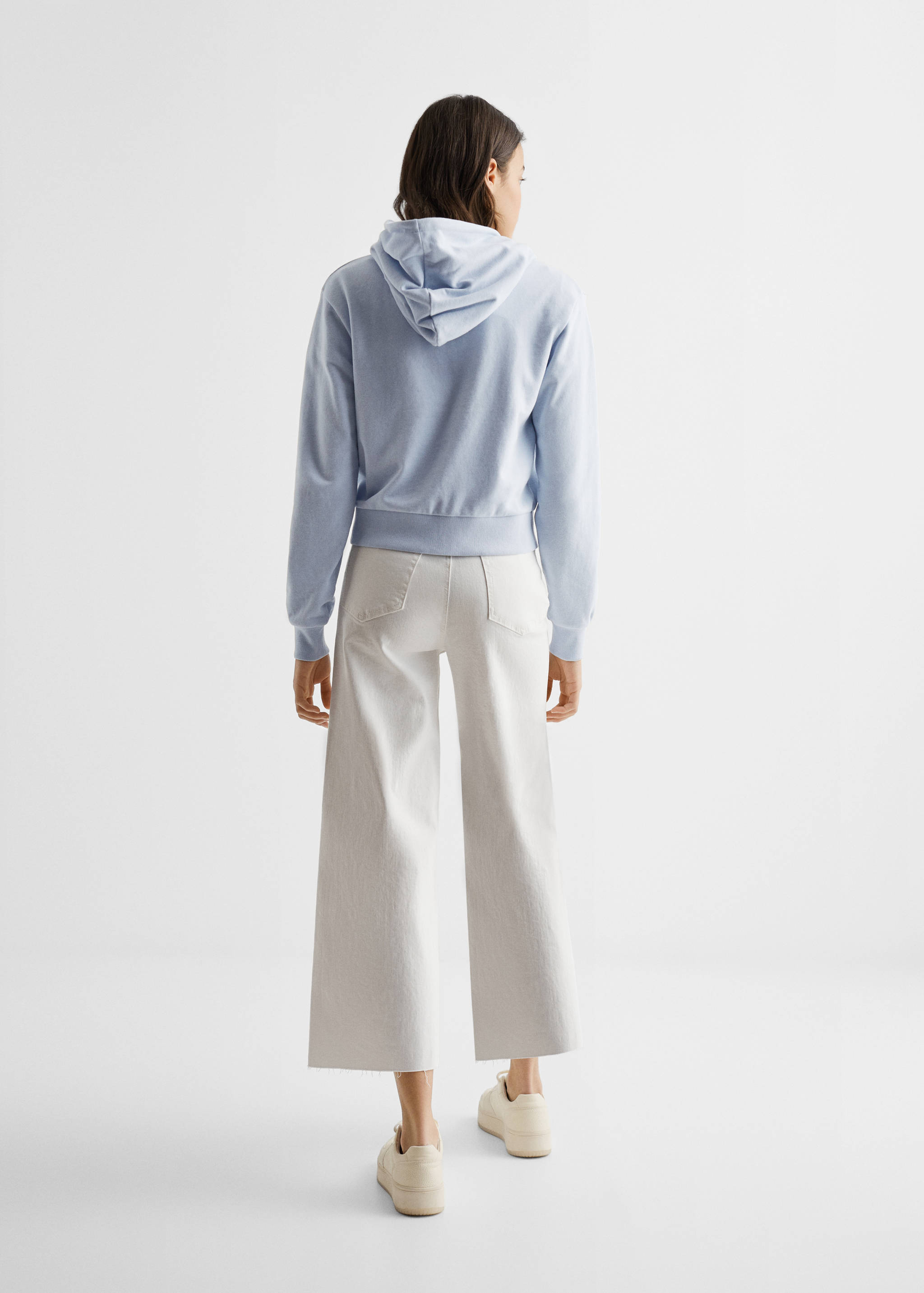 Zipped hoodie - Reverse of the article