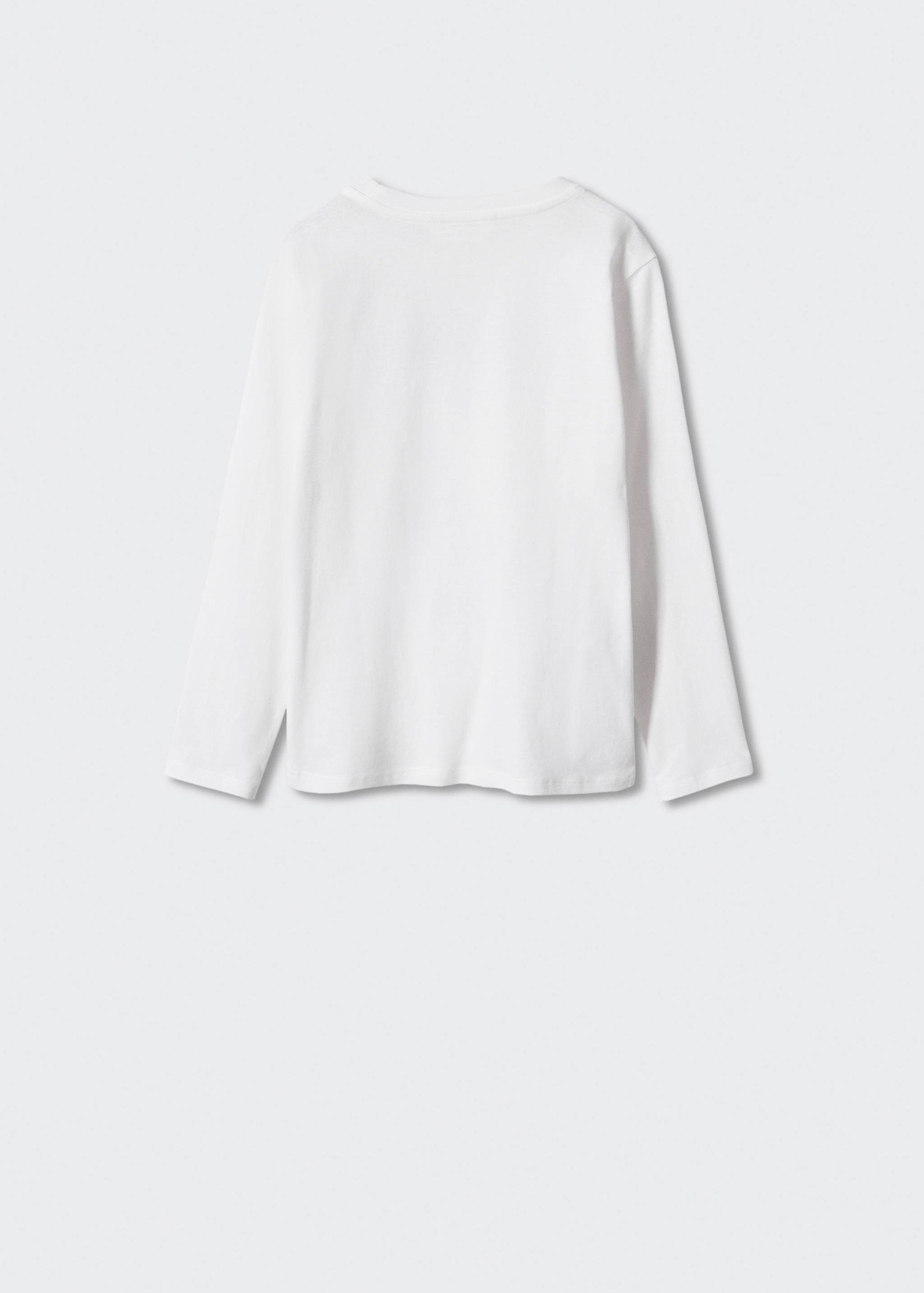 Bedrucktes Baumwoll-T-Shirt - Rückseite des Artikels