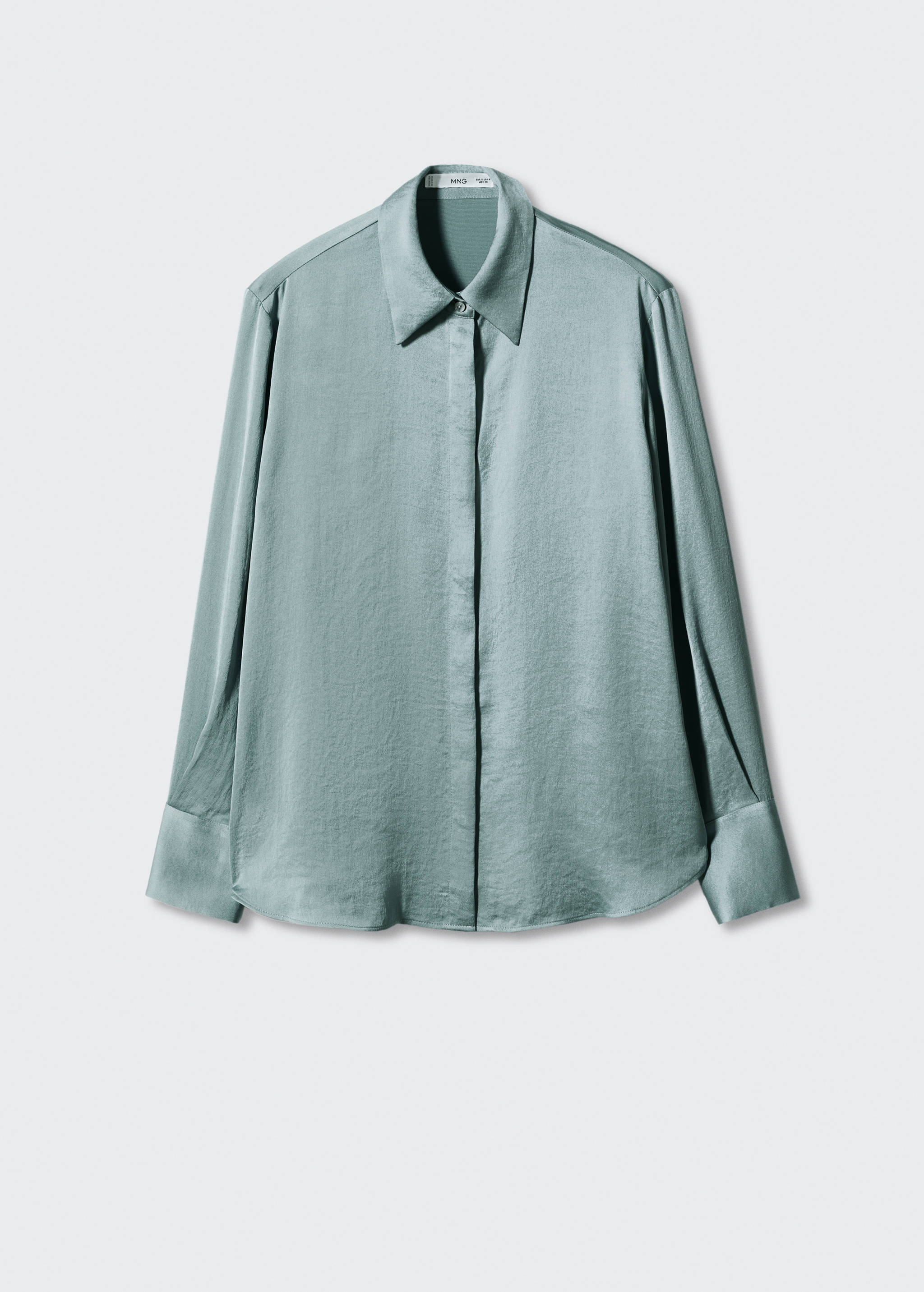Satin finish flowy shirt - Article without model
