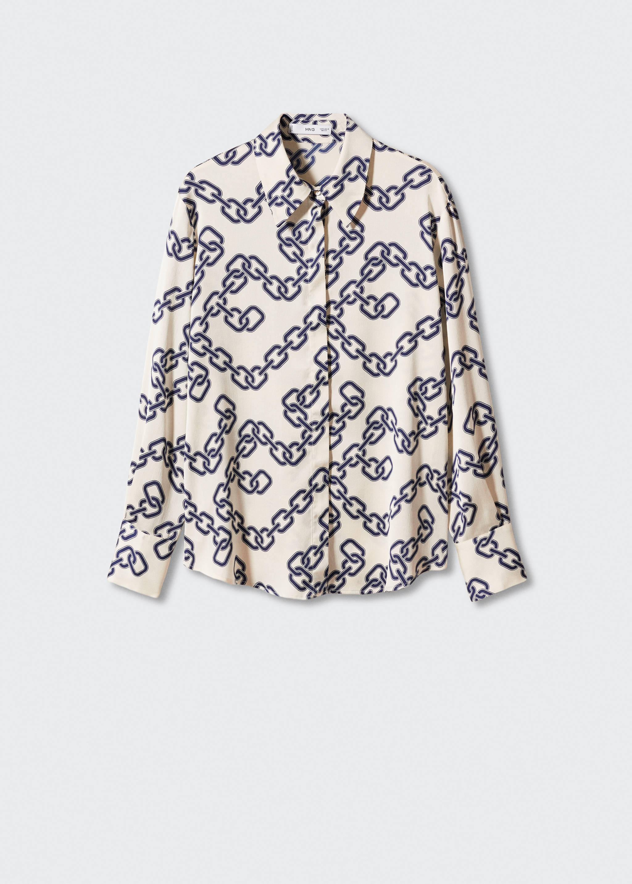 Satin finish flowy shirt - Article without model