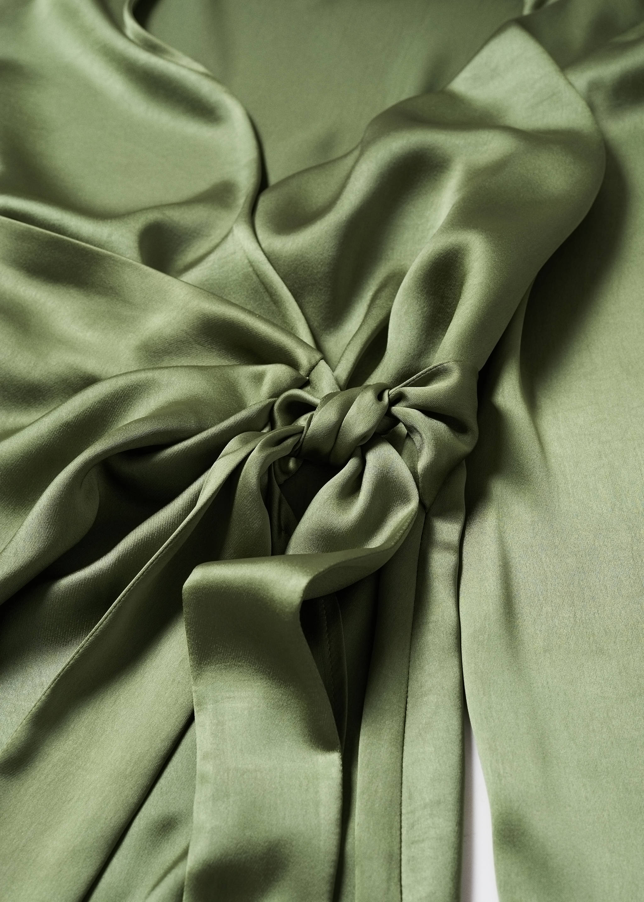 Satin tie dress - Details of the article 8