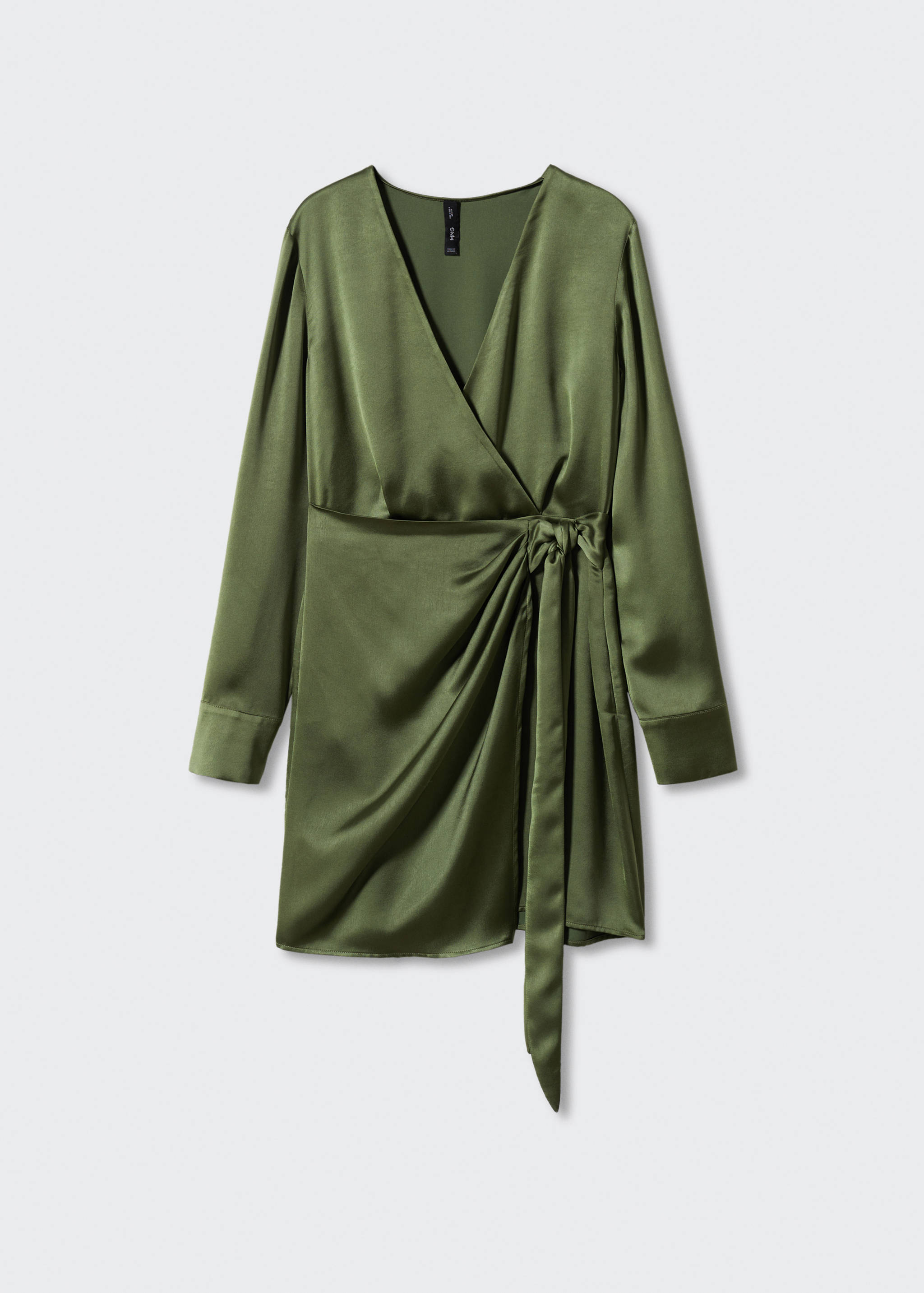 Satin tie dress - Article without model