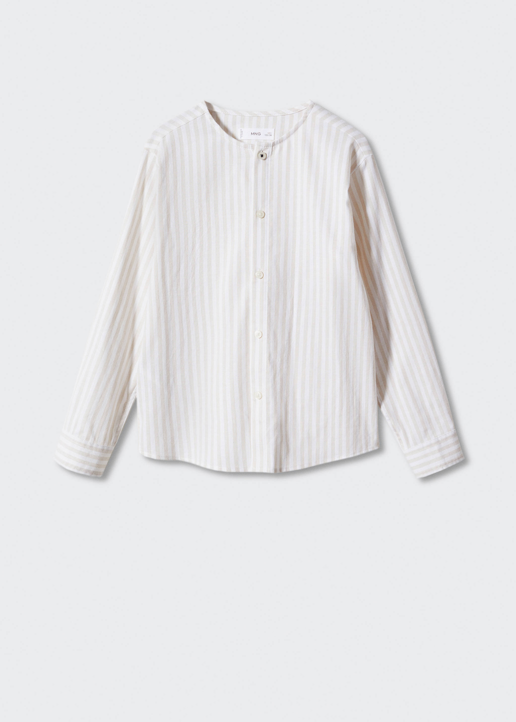 Gestreiftes Anzughemd aus Baumwolle - Artikel ohne Model