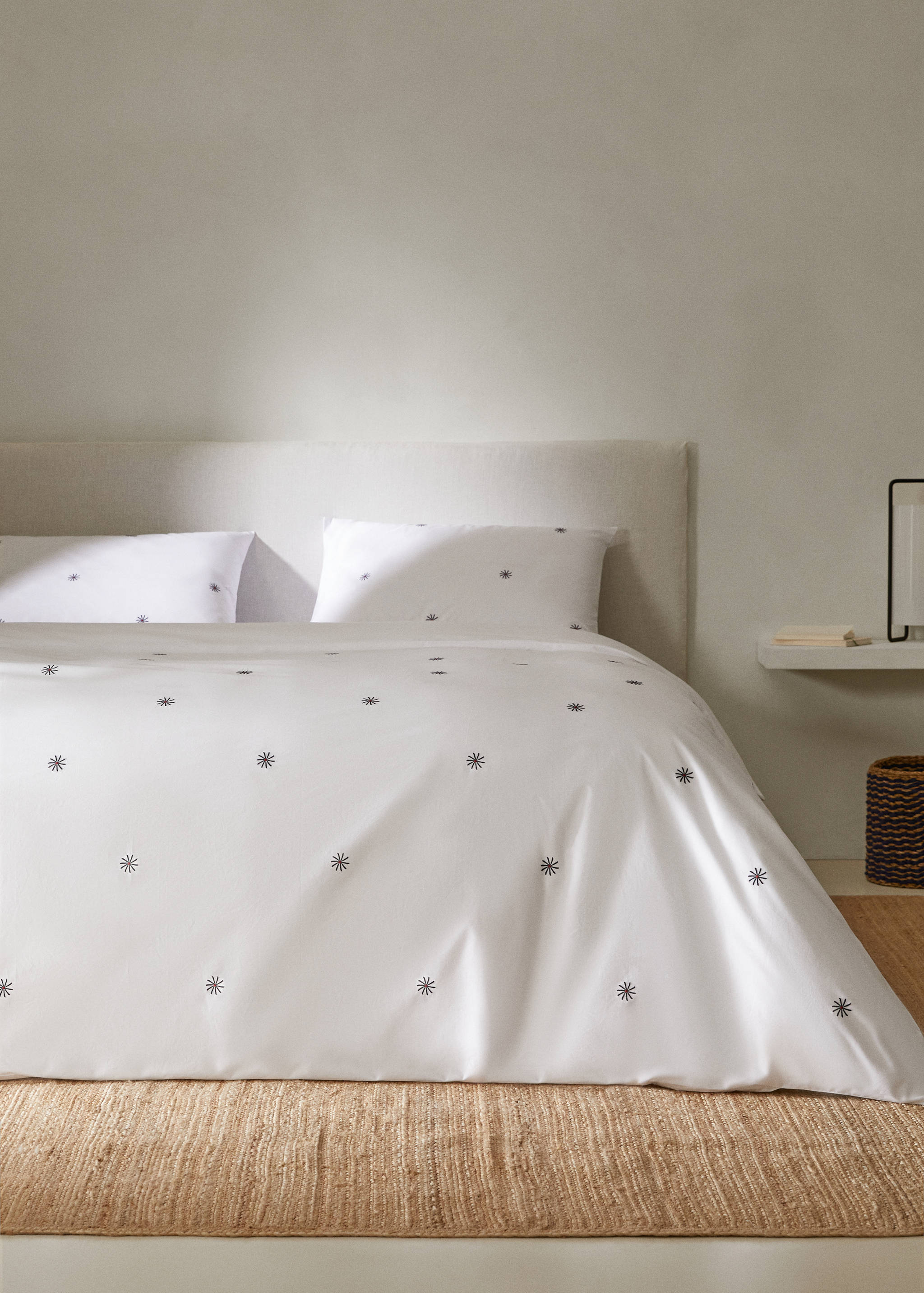 Broderat påslakan 90 cm säng - Allmän bild