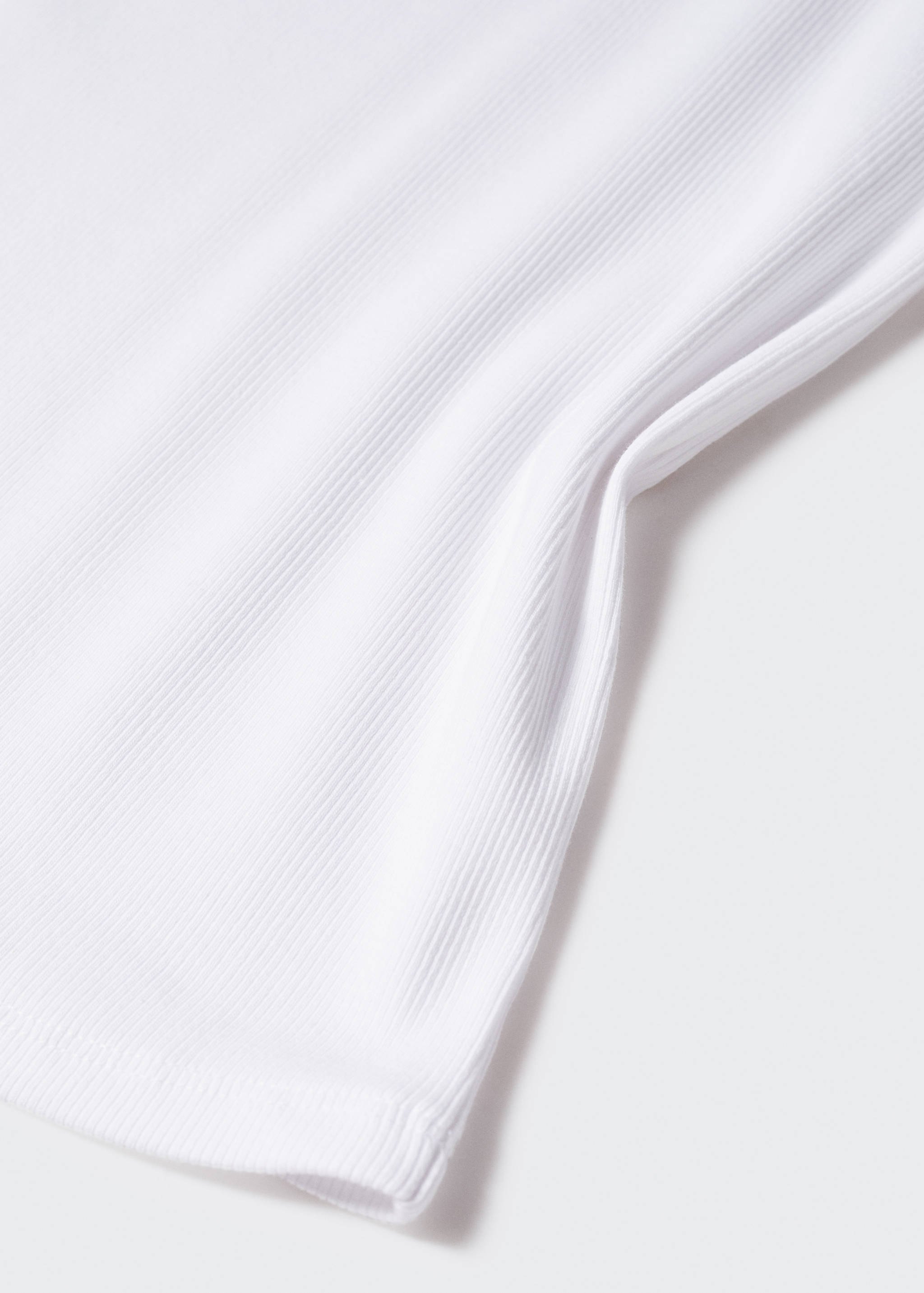 Ribbed cotton-blend top - Details of the article 8