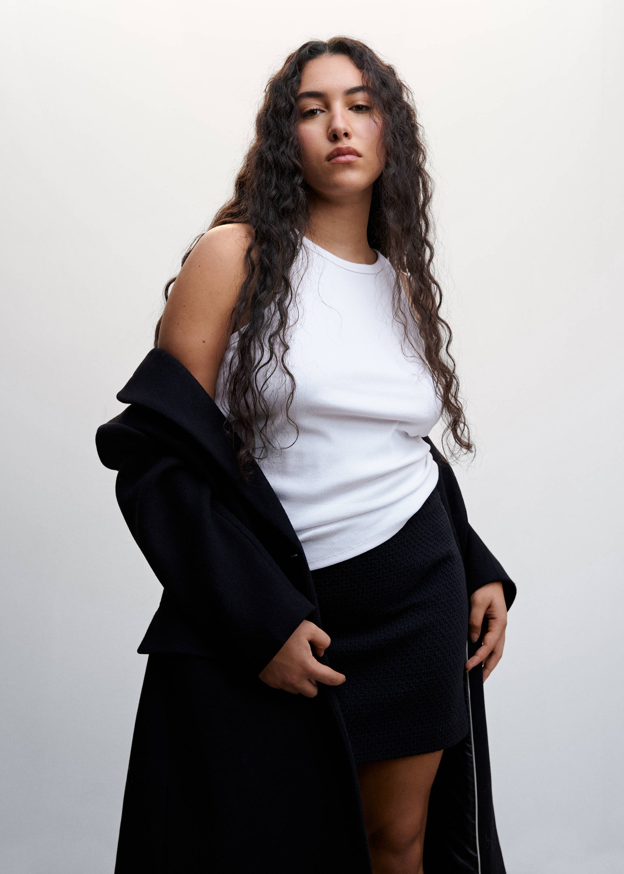 Ribbed cotton-blend top - Details of the article 5