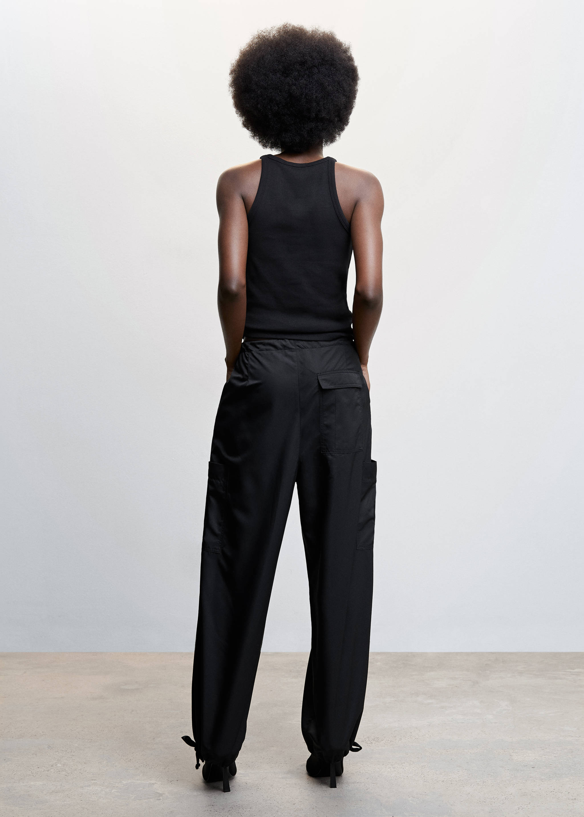 Ribbed cotton-blend top - Reverse of the article