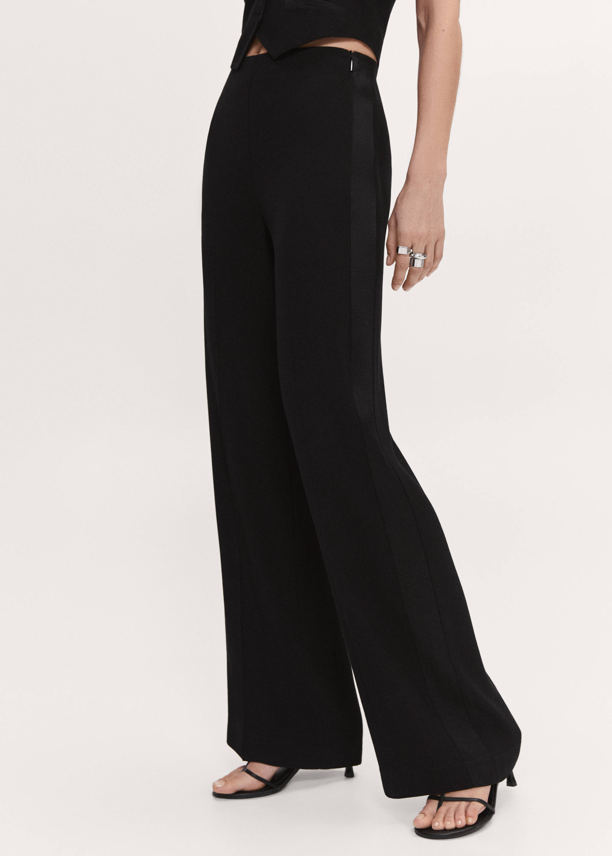Wideleg suit trousers - Plan moyen